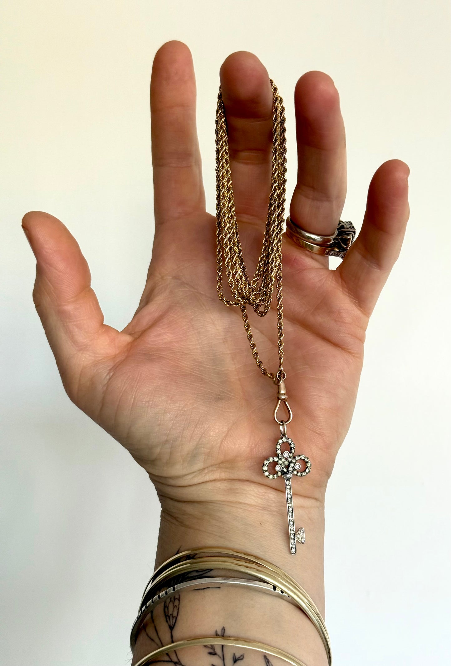 .1890s .1900s .9ct .138.50cm antique Edwardian gold long magnificent rope weave long guard muff chain necklace