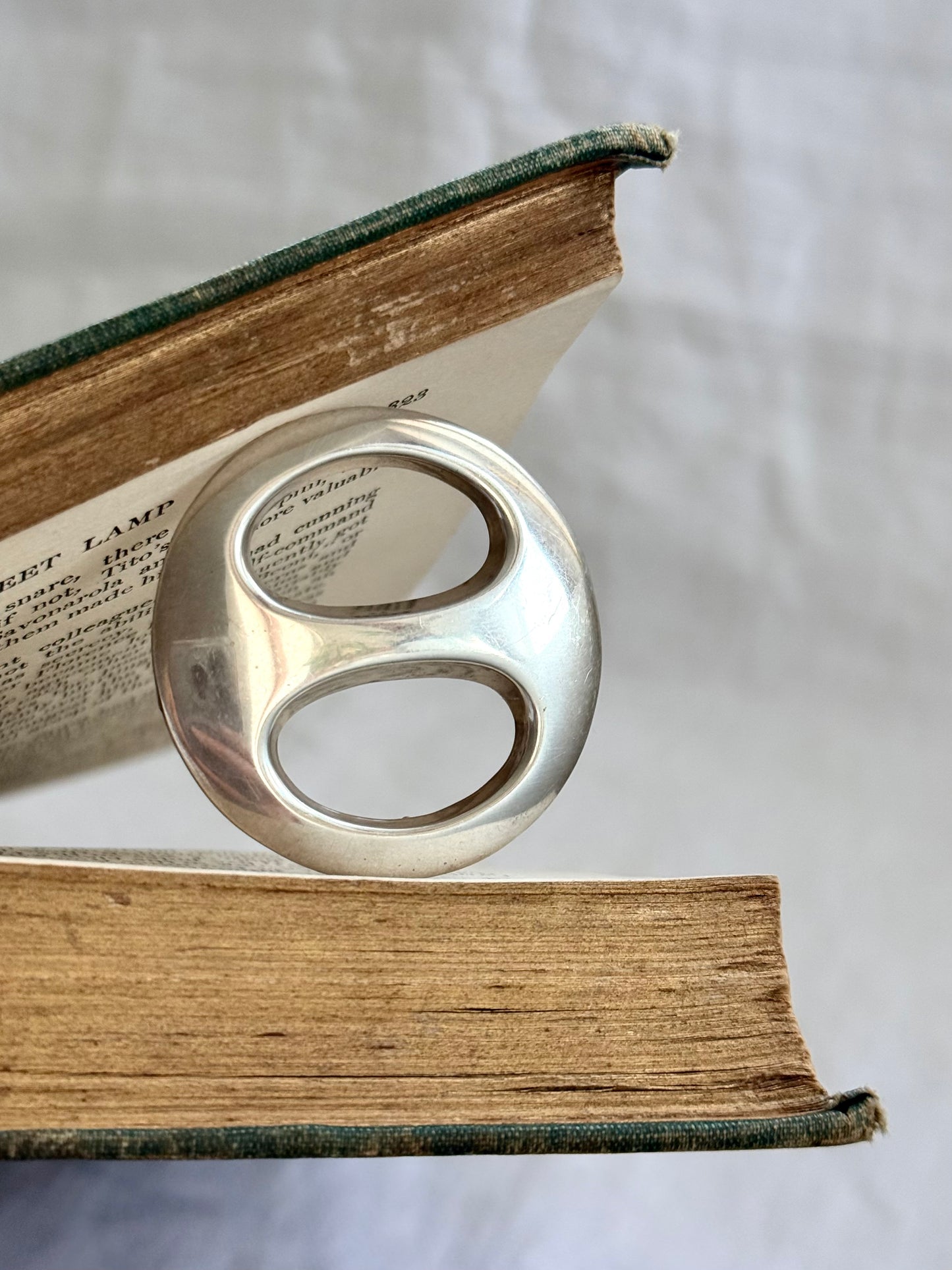 .1950s .925 Bernhard Herzt Danish Denmark Modernist designer silver brooch pendant scarf ring