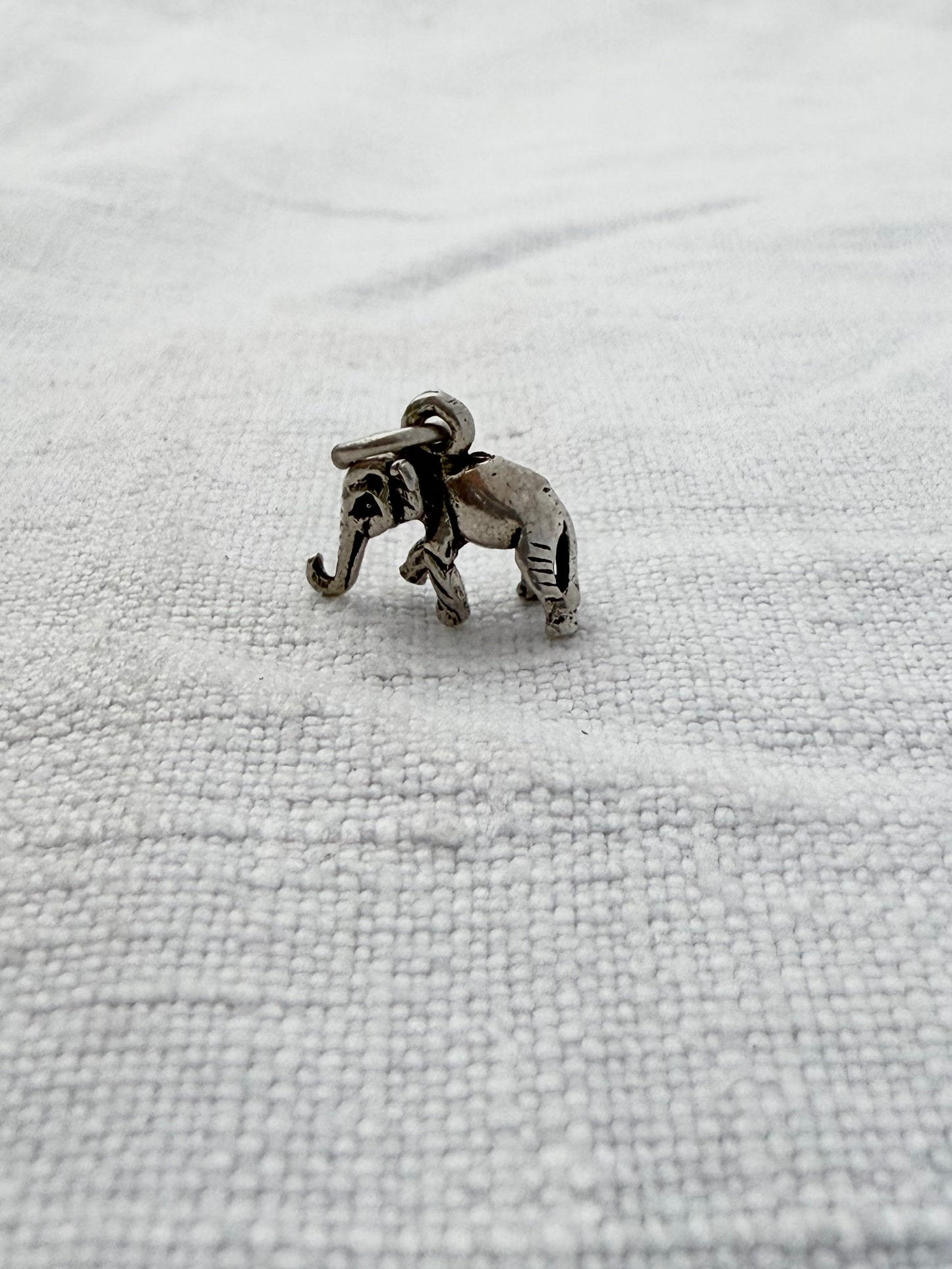 .925 darling miniature elephant charm pendant