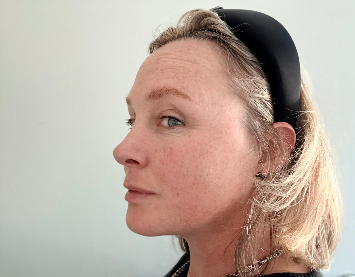 .1990s .2000s designer PRADA black hair accessory Triangle logo RE-NYLON oversized puffy headband