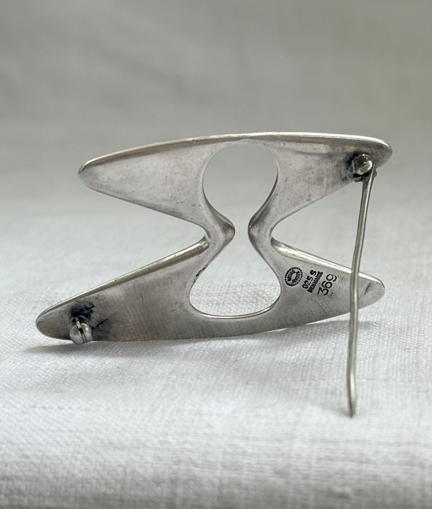 .1969 #369 .925 Georg Jensen rare Henning Koppel modernist silver collectors brooch