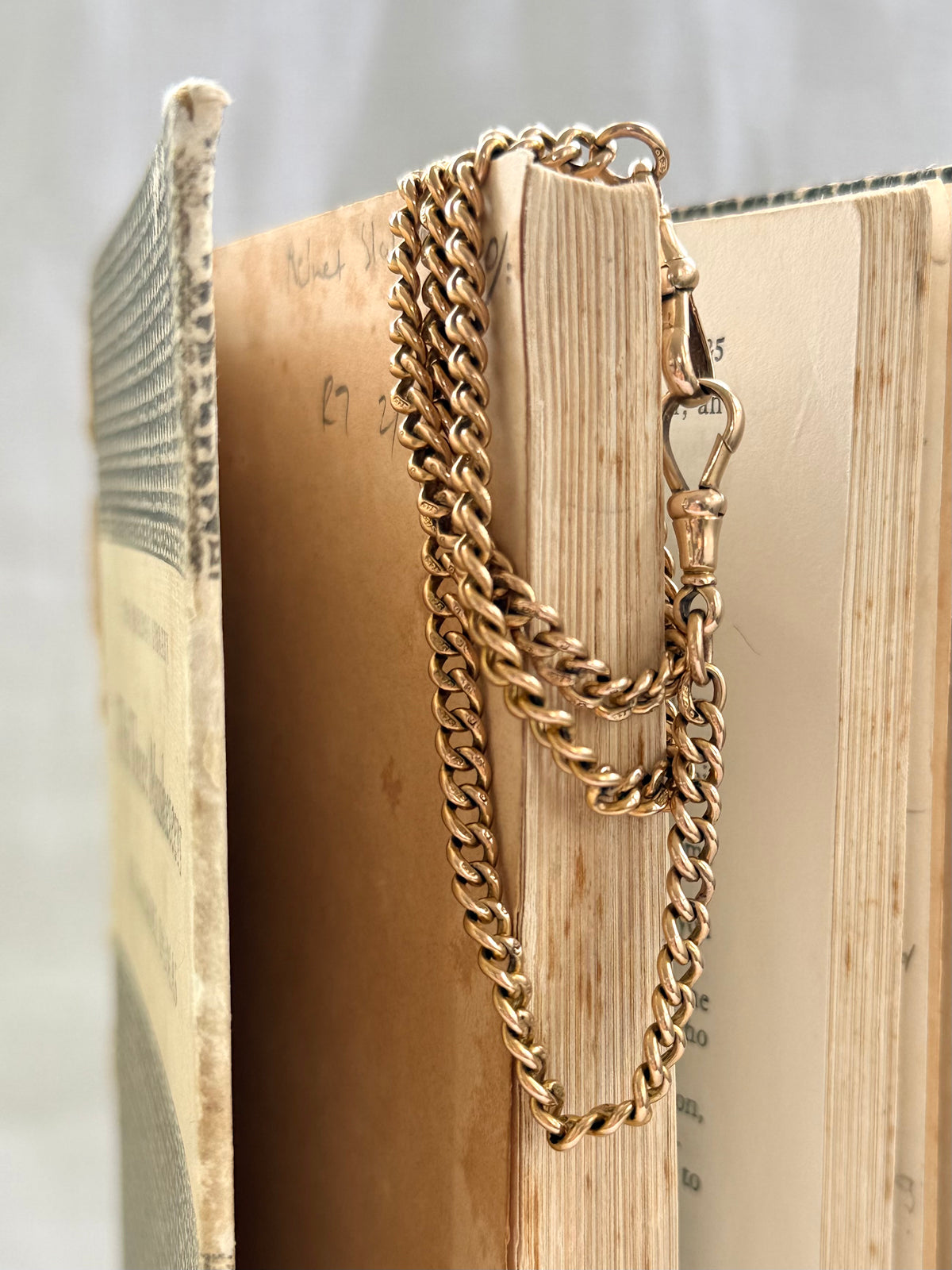 .1920 .375 .9ct antique desirable Edwardian graduated solid gold hallmark 375 gold fob chain necklace