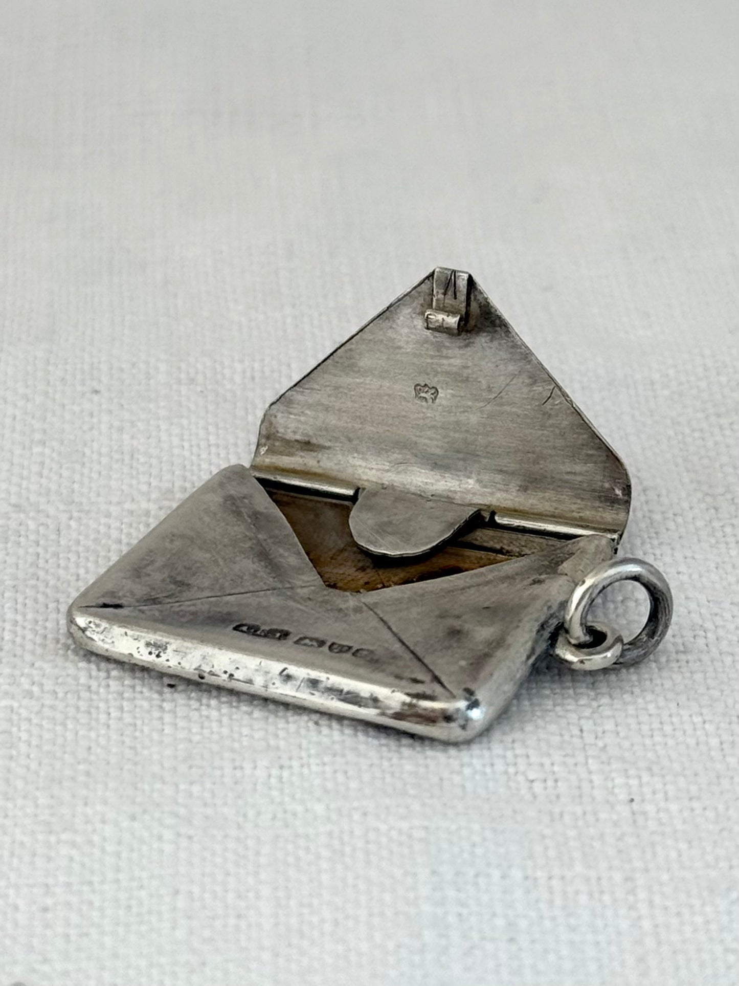 .1903 .925 antique Edwardian Chester hallmarked Chatelaine stamp envelope pendant