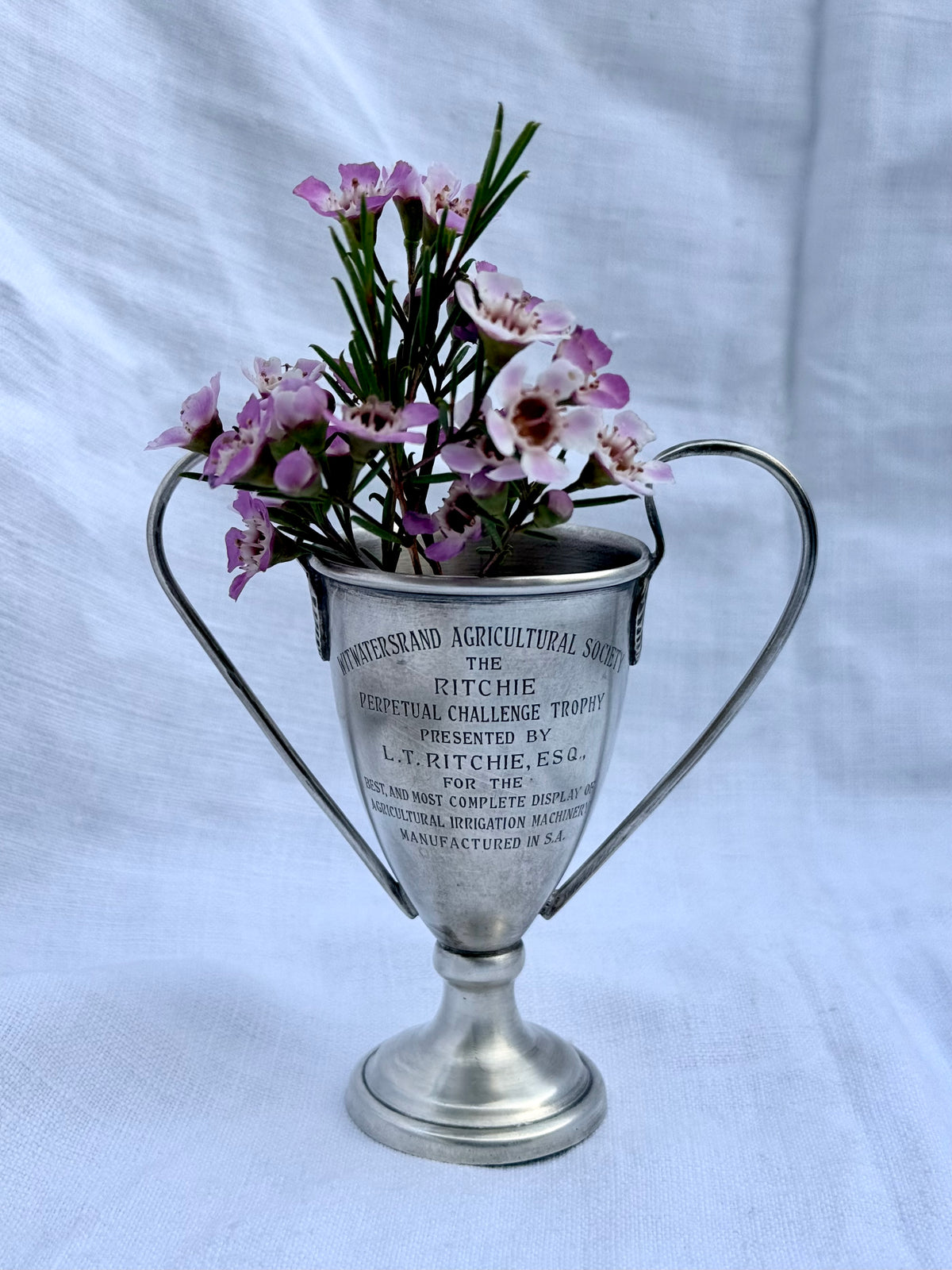 .1958 .925 Sterling Silver Witwatersrand Agricultural Show awards cup