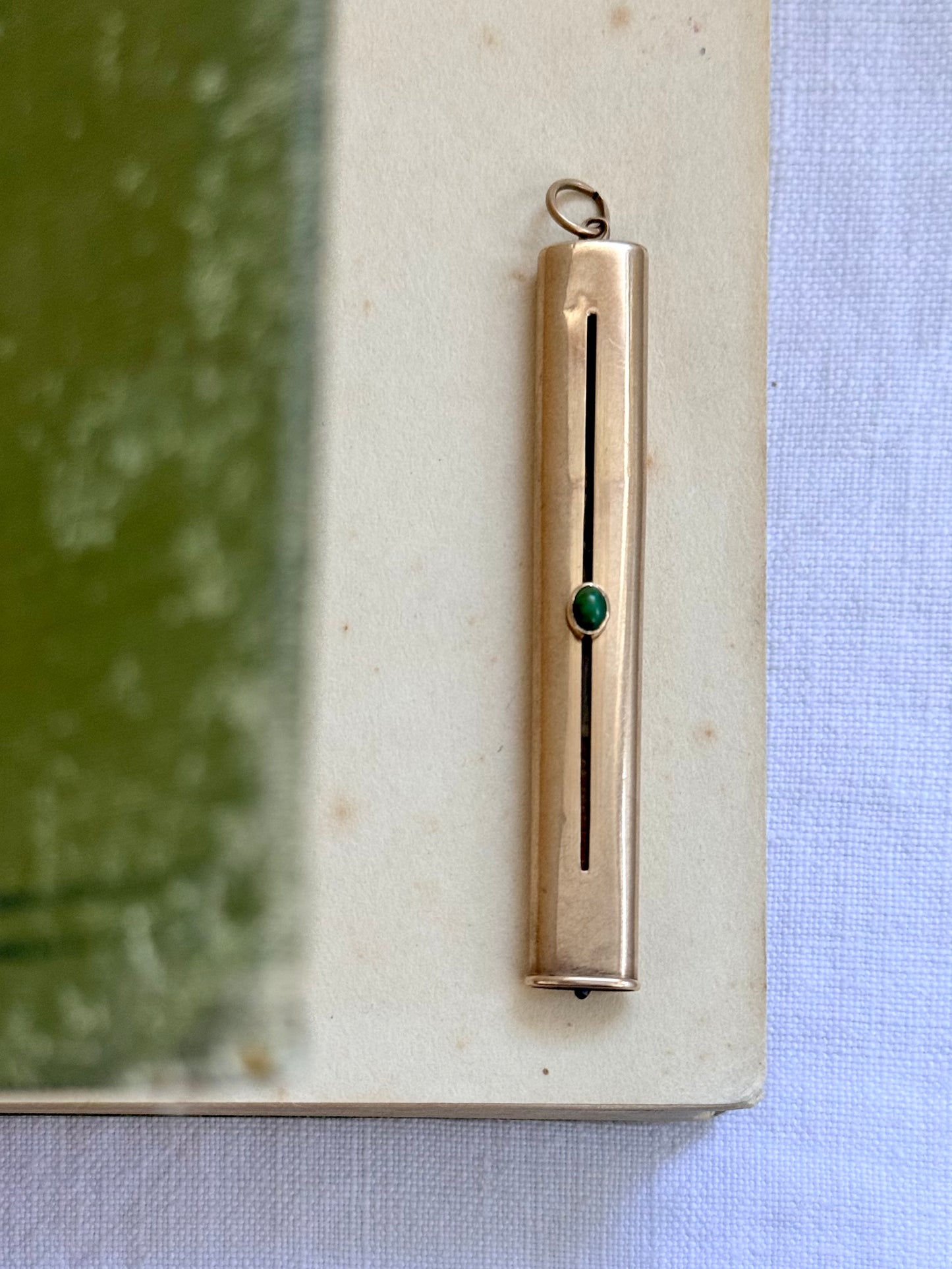.1900s .375 .9ct antique rose gold slider Carpenter pencil
