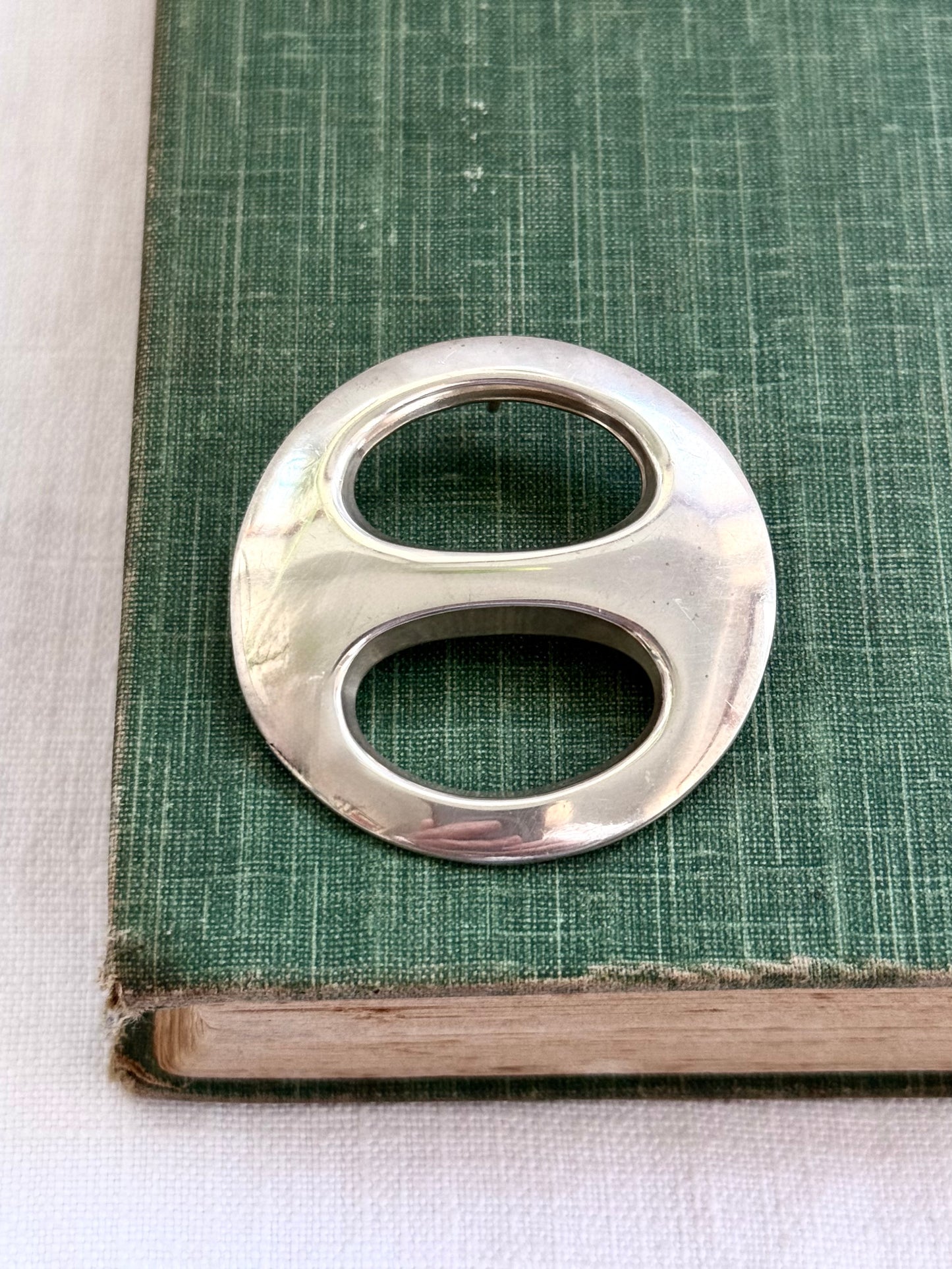 .1950s .925 Bernhard Herzt Danish Denmark Modernist designer silver brooch pendant scarf ring