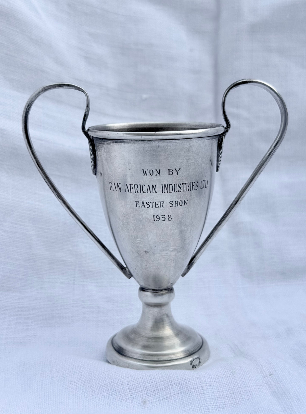 .1958 .925 Sterling Silver Witwatersrand Agricultural Show awards cup