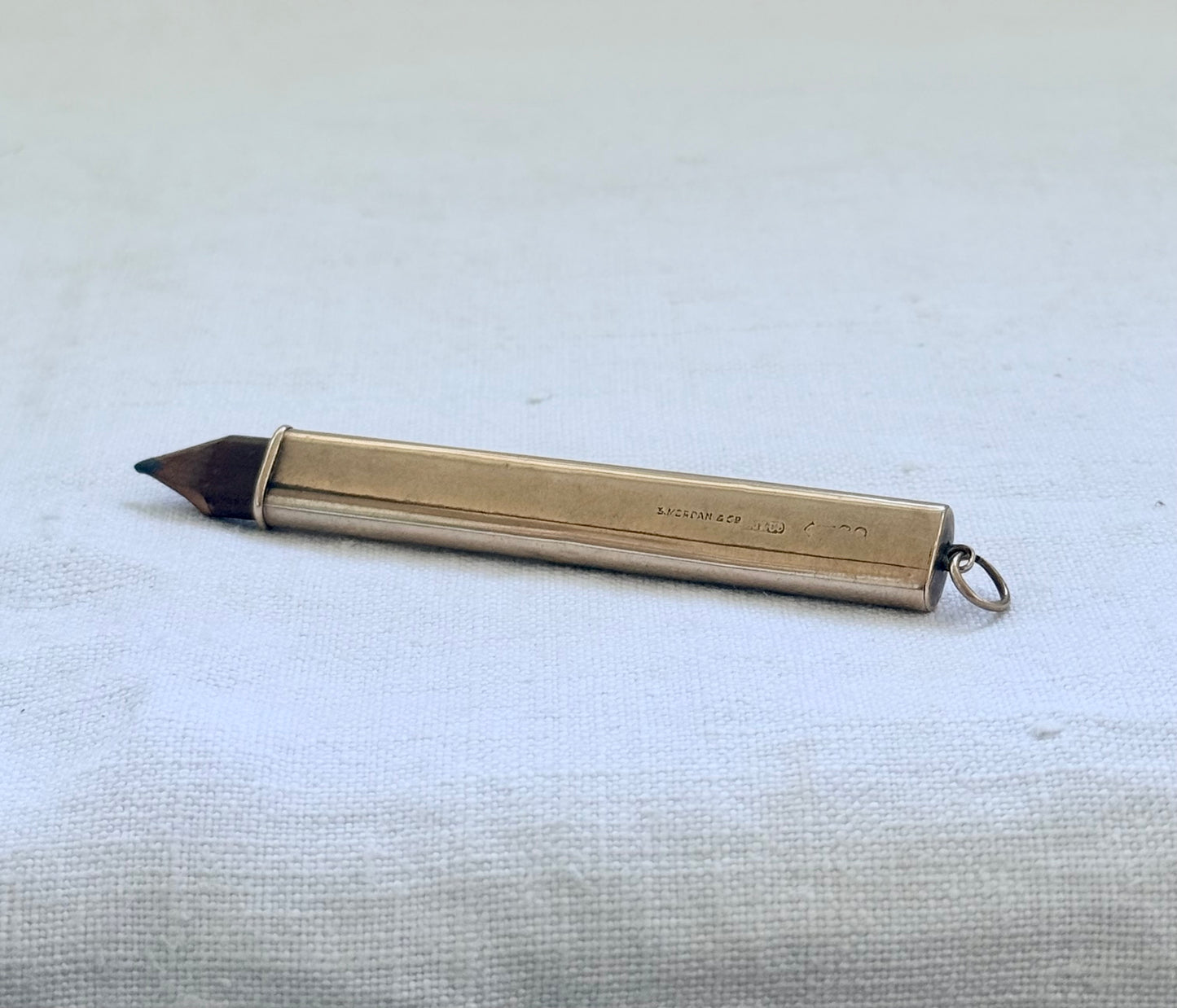 .1900s .375 .9ct antique rose gold slider Carpenter pencil