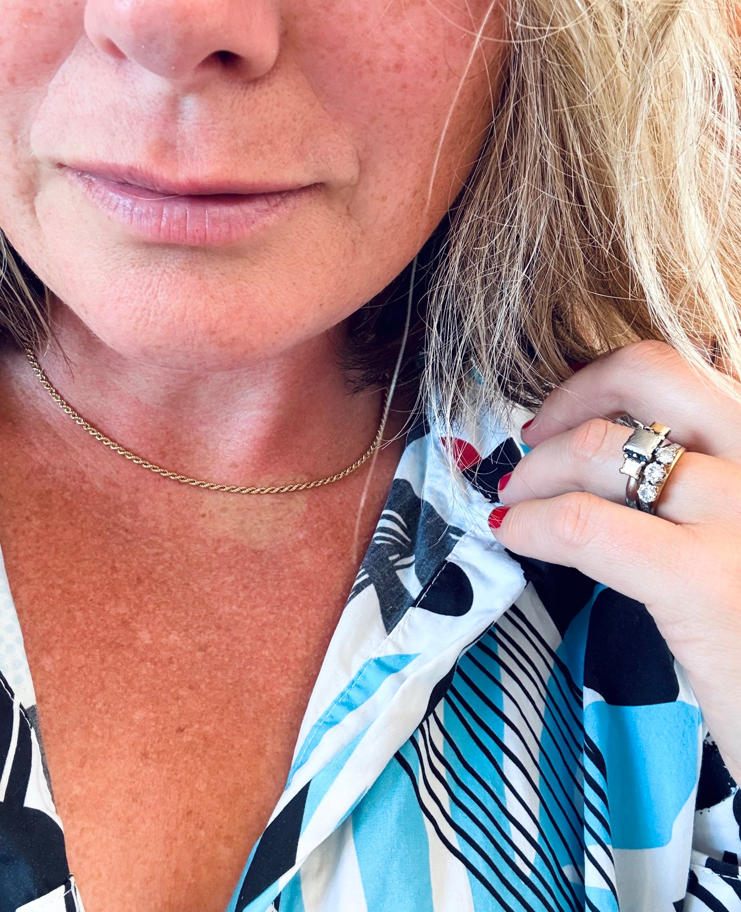 .18ct .1900s .750 buttery gold high carat gold wheat weave rope chain necklace