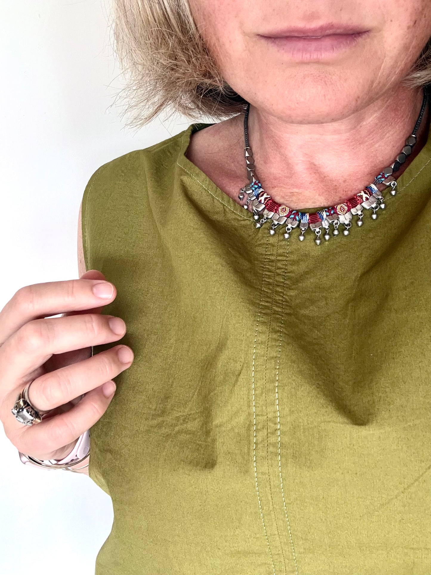 .2000s Ayala Bar Designer AYALA BAR INDIAN GUIRLANDE, VIOLETTA hand made necklace designer range