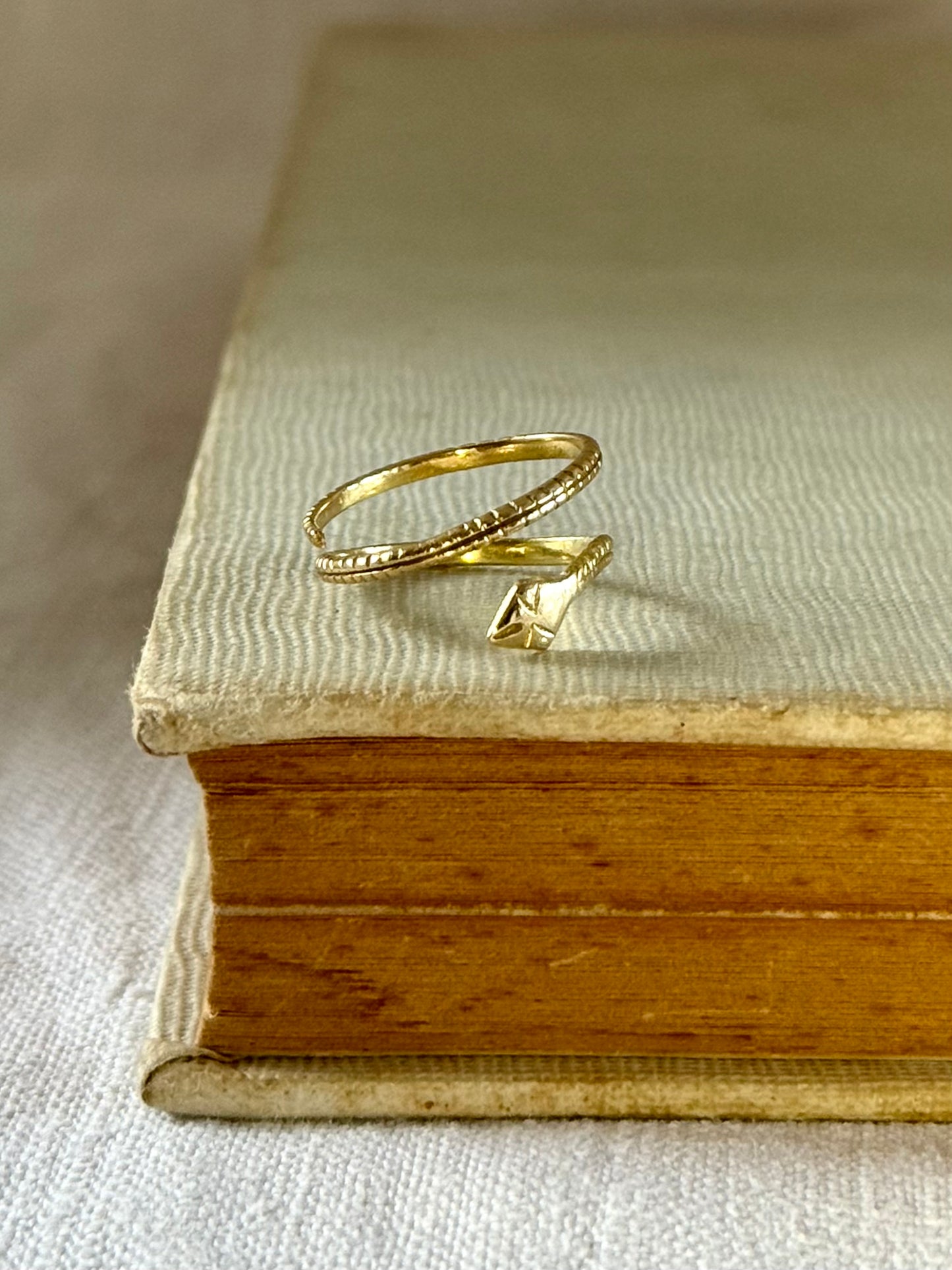 .1910s .1920s .20ct .833ct Arts & Crafts hand made high carat gold coiled serpent snake ring