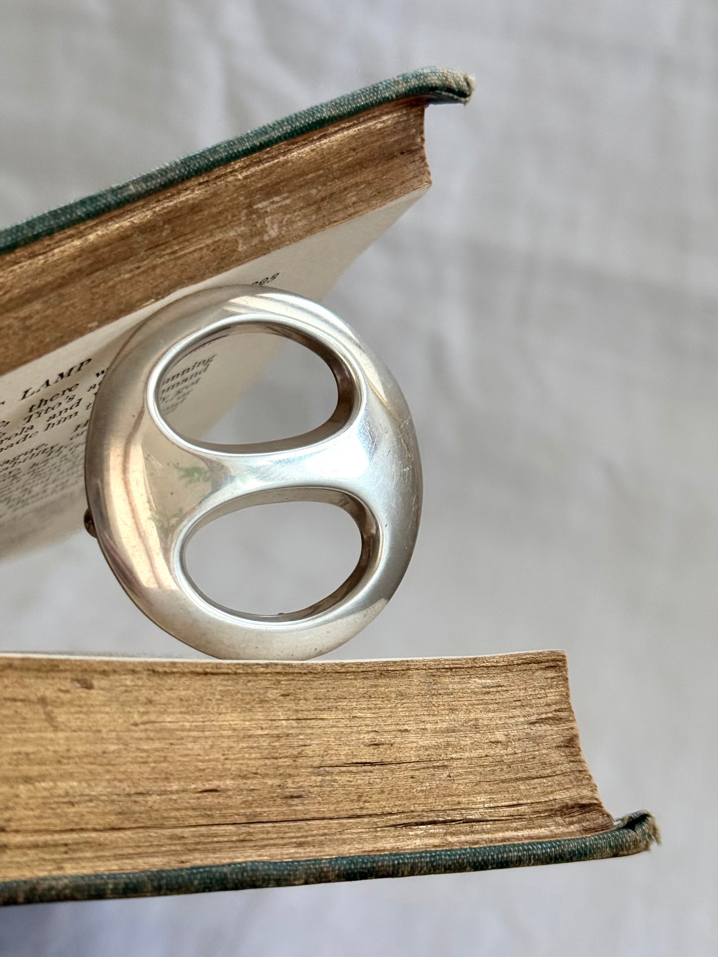 .1950s .925 Bernhard Herzt Danish Denmark Modernist designer silver brooch pendant scarf ring