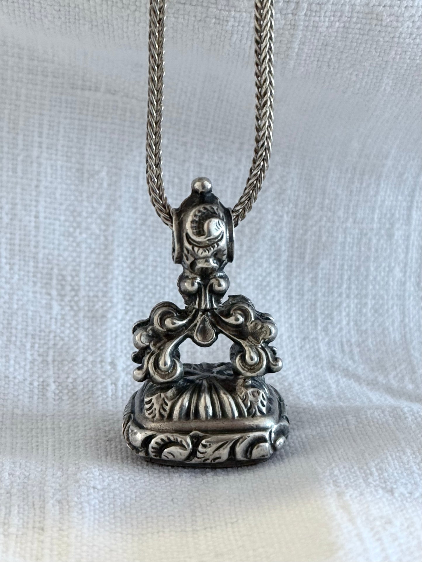 .1800s .925 antique Carnelian Wax Seal Fob Seal Georgian early Victorian era collectors Pendant