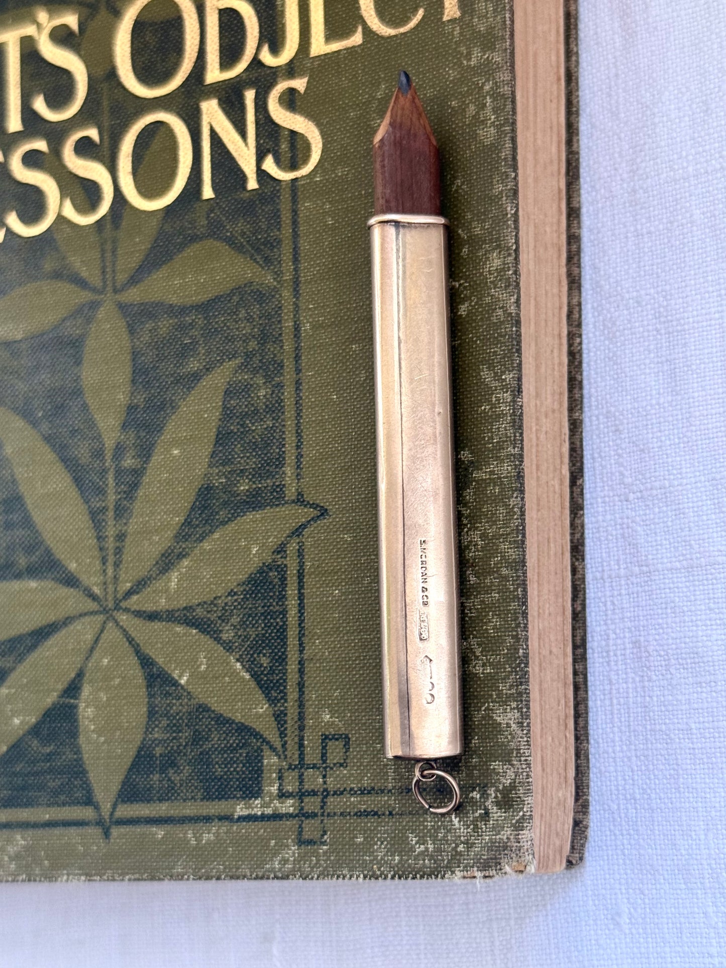 .1900s .375 .9ct antique rose gold slider Carpenter pencil
