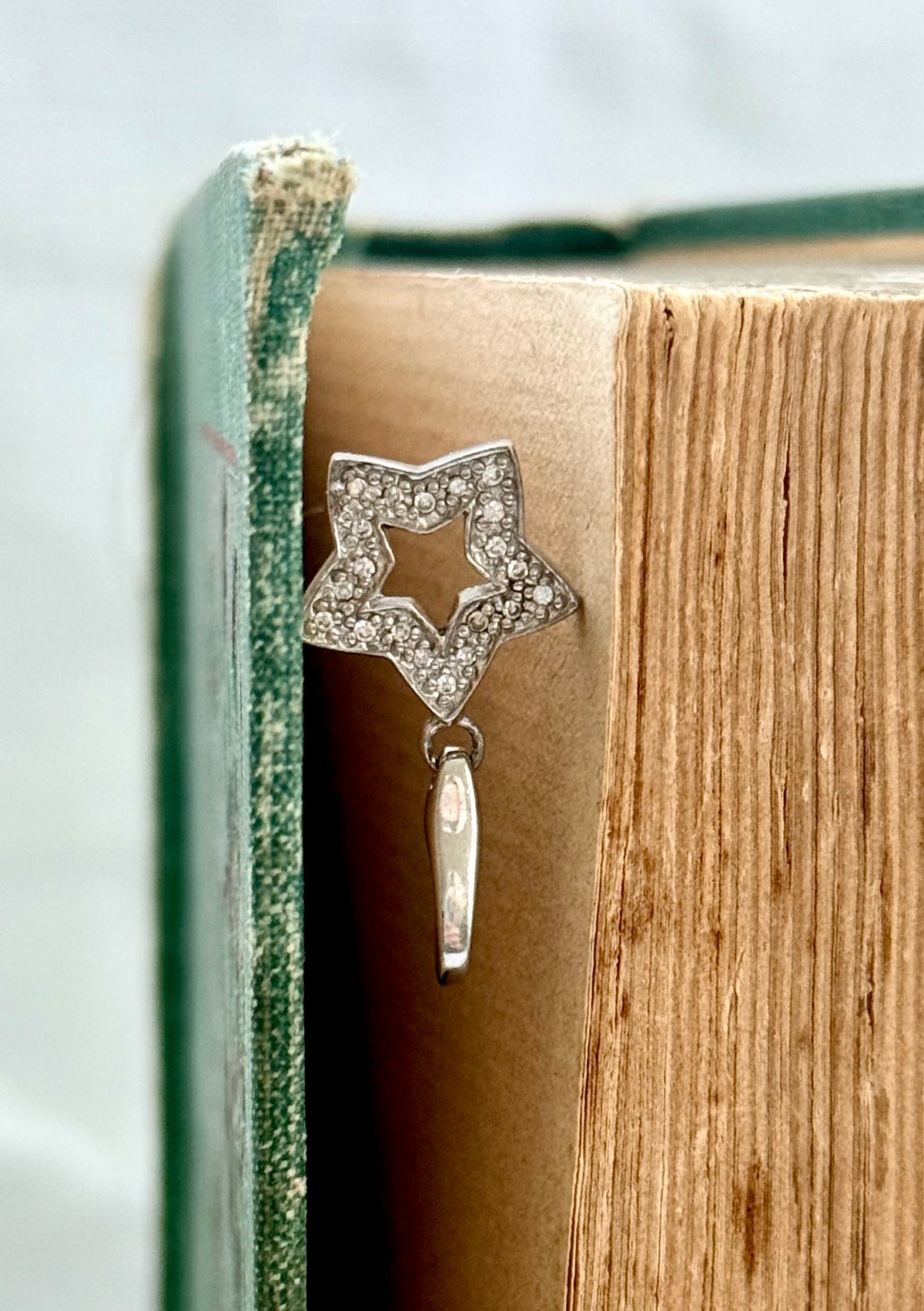 .925 Italian Giorgio Martello of Milano Italy star charm celestial star clip on dangle