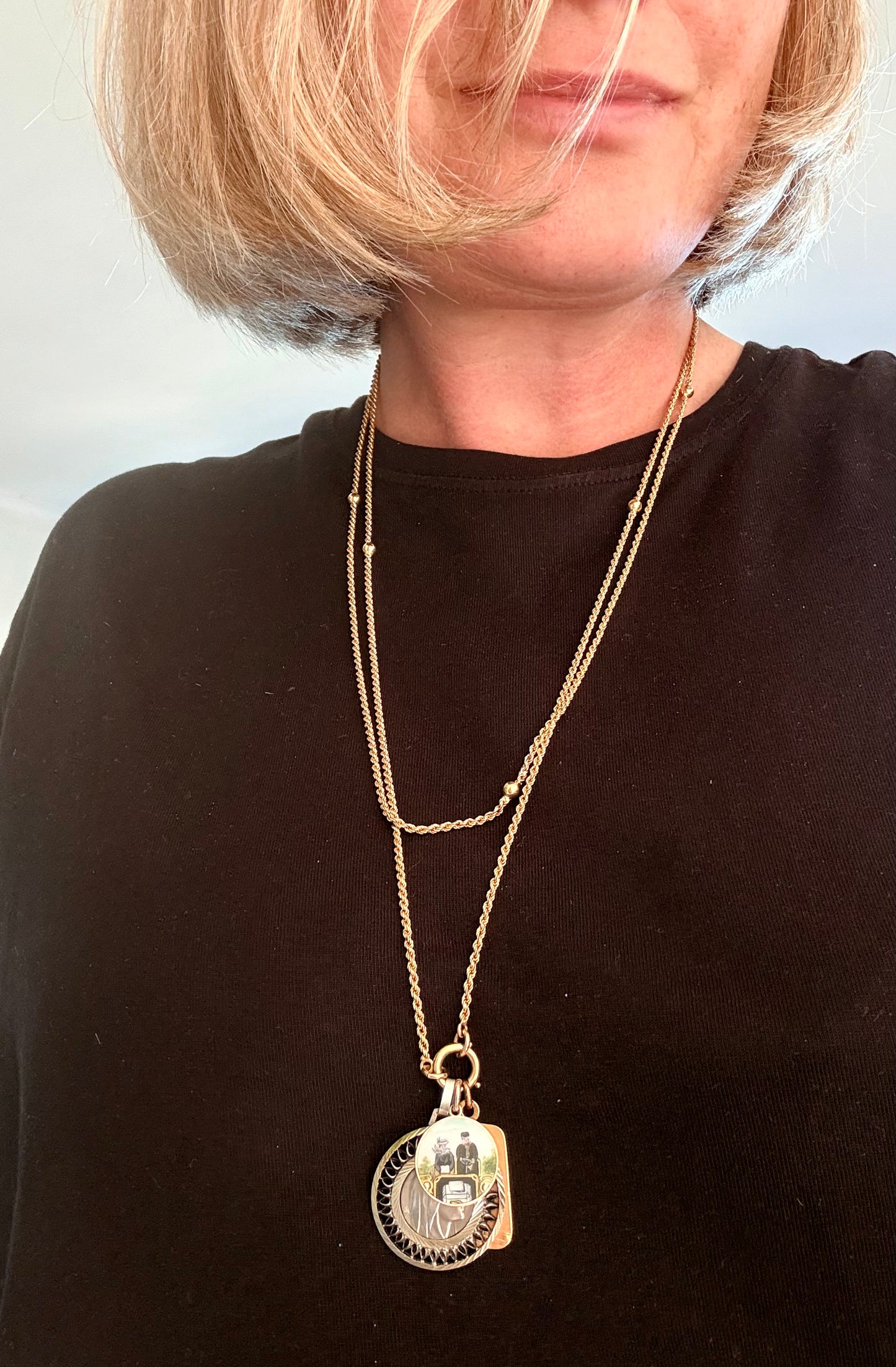 .1890s .1900s .18ct .138cm antique Edwardian high carat gold long beautiful rope weave longuard muff chain collectors necklace