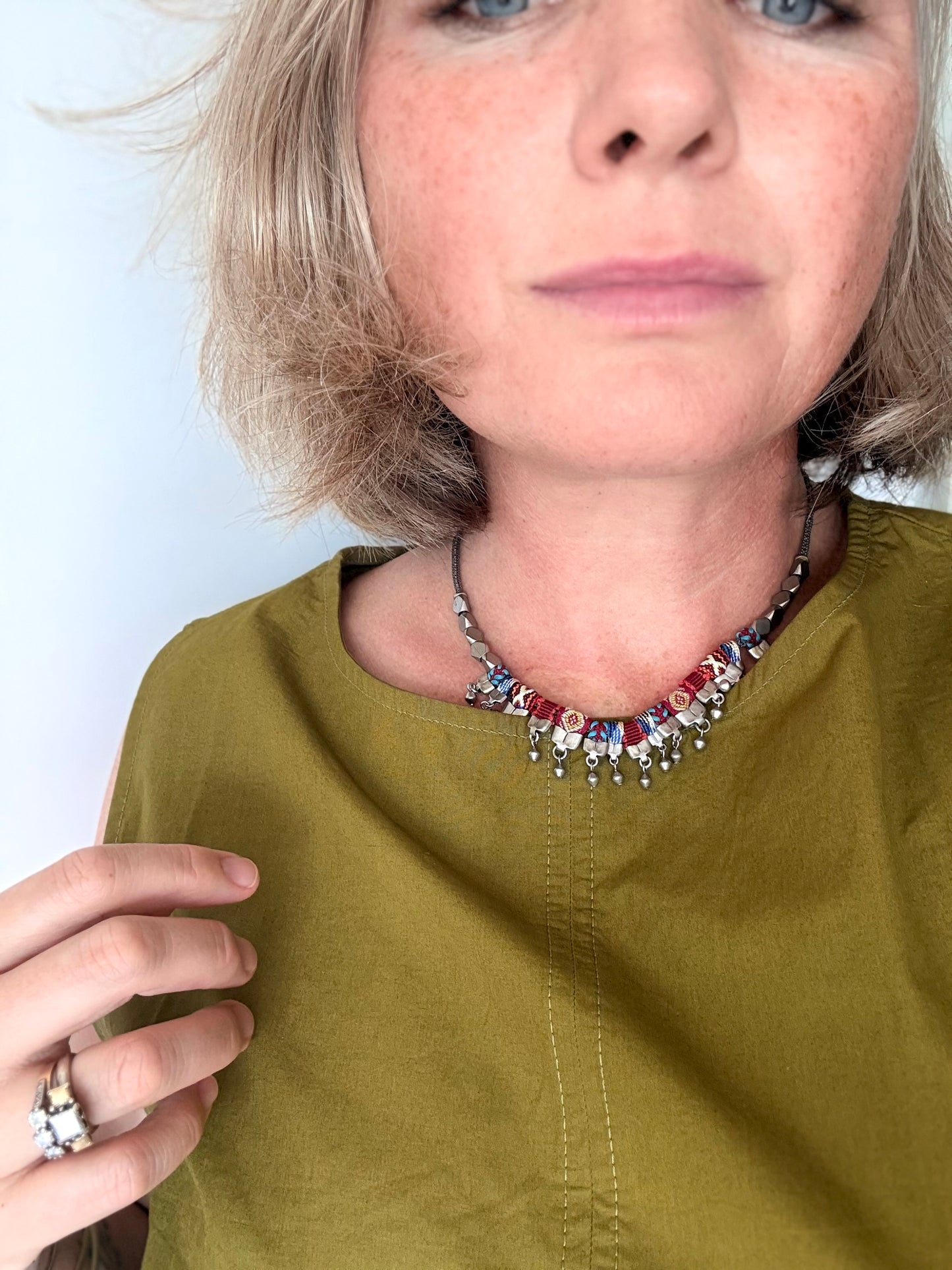 .2000s Ayala Bar Designer AYALA BAR INDIAN GUIRLANDE, VIOLETTA hand made necklace designer range