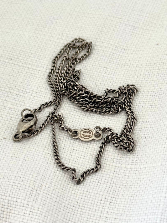 .1970s 45.5cm .925 Georg Jensen designer vintage sterling silver chain necklace