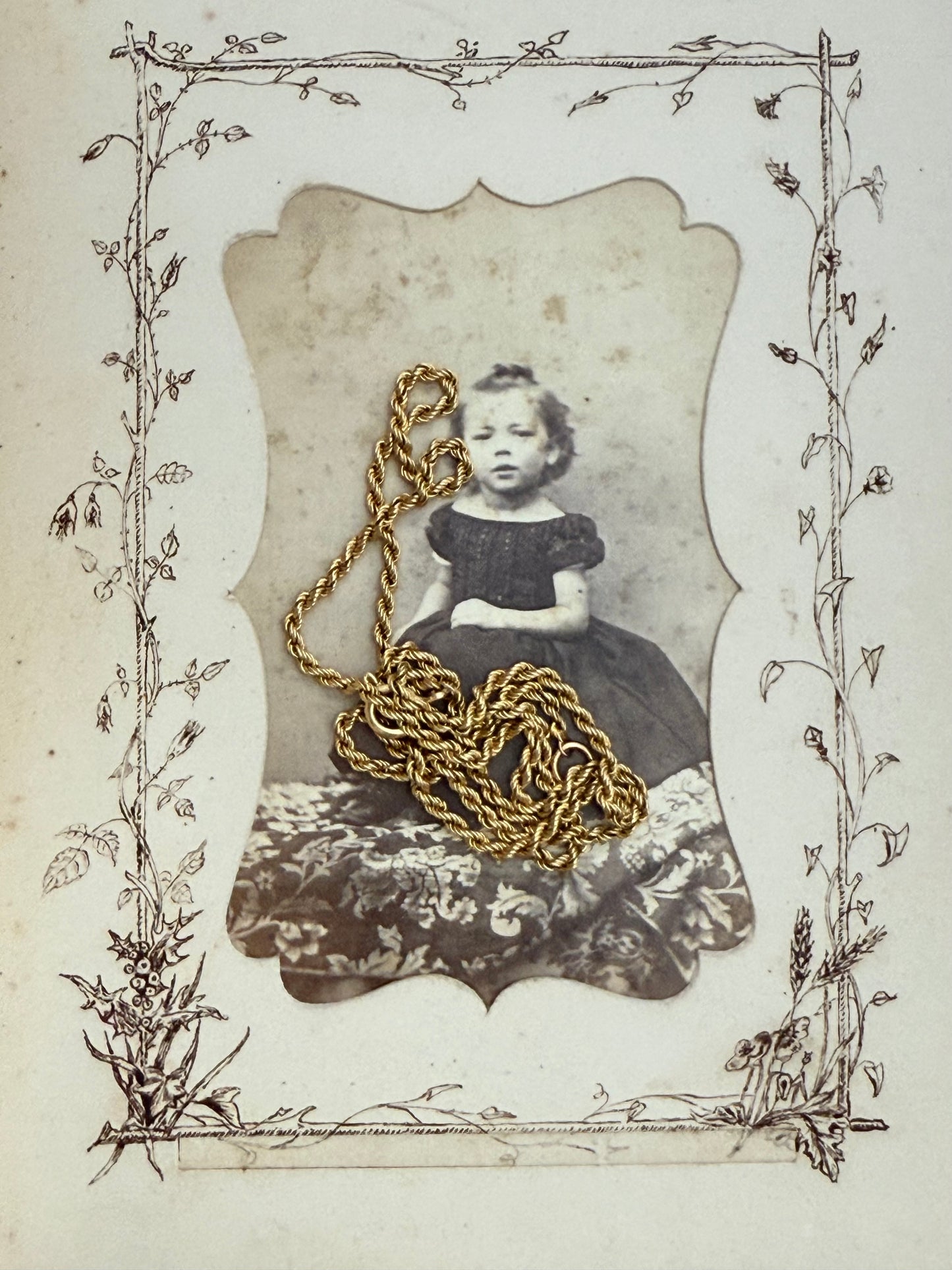 .18ct .1900s .750 buttery gold high carat gold wheat weave rope chain necklace