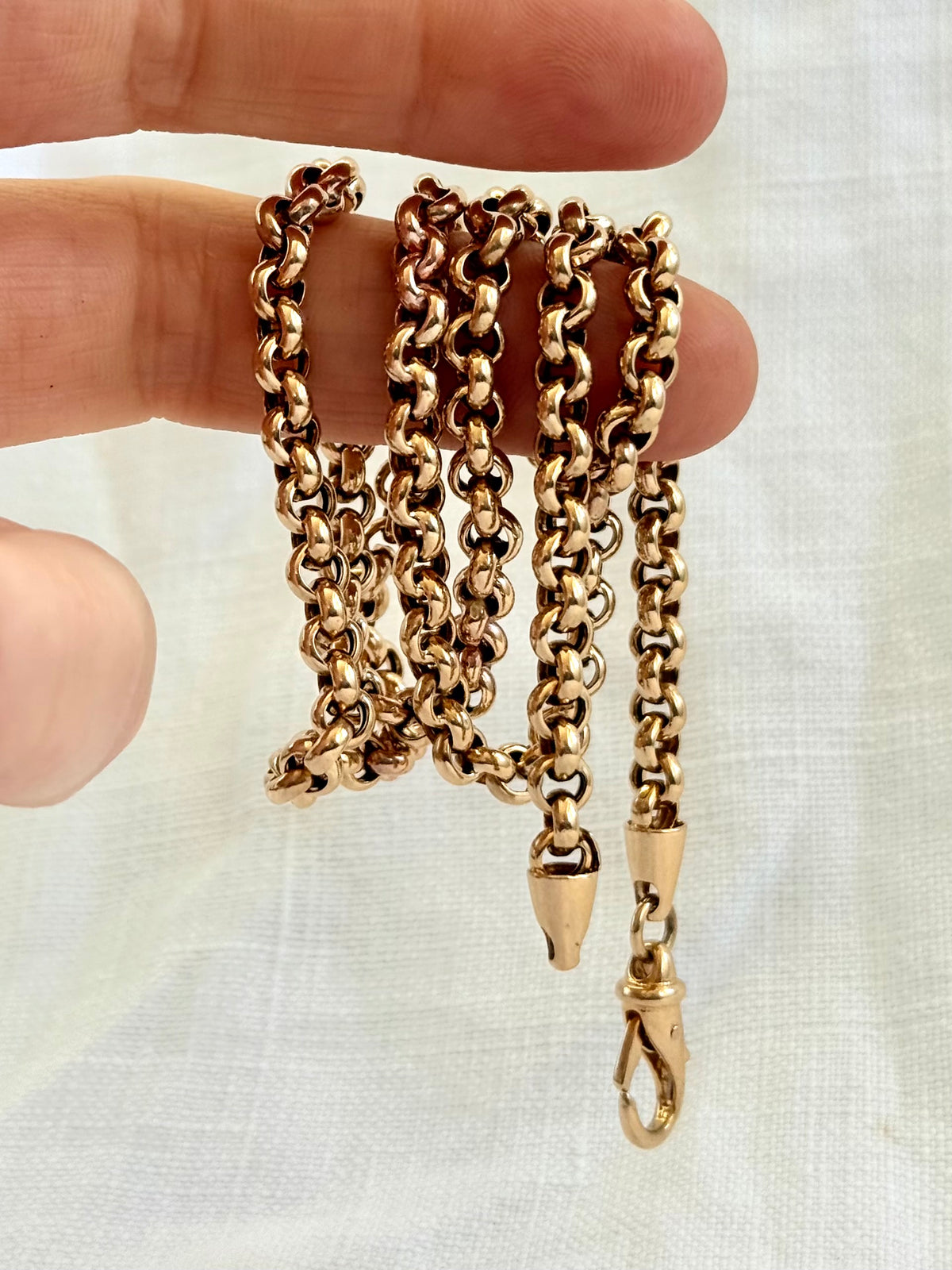 .1980s .1990s .375 classic gold luxury Italian rolo modernist chunky yellow 9ct gold thick luxurious gold rolo round Italy UNOAERRE designer cable chain necklace