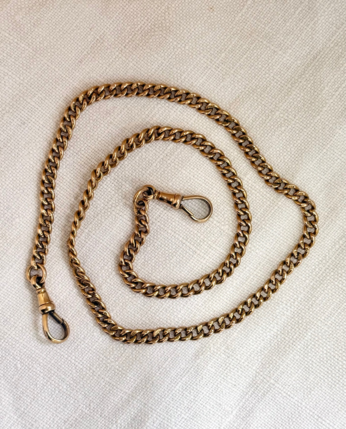 .1920 .375 .9ct antique desirable Edwardian graduated solid gold hallmark 375 gold fob chain necklace