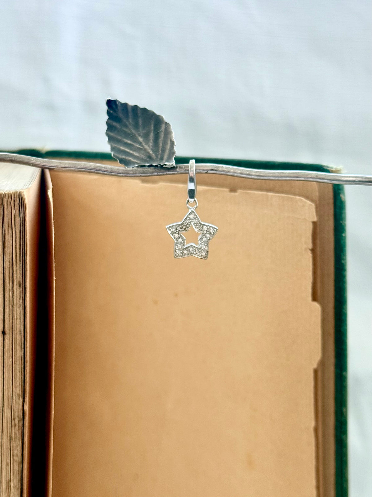 .925 Italian Giorgio Martello of Milano Italy star charm celestial star clip on dangle
