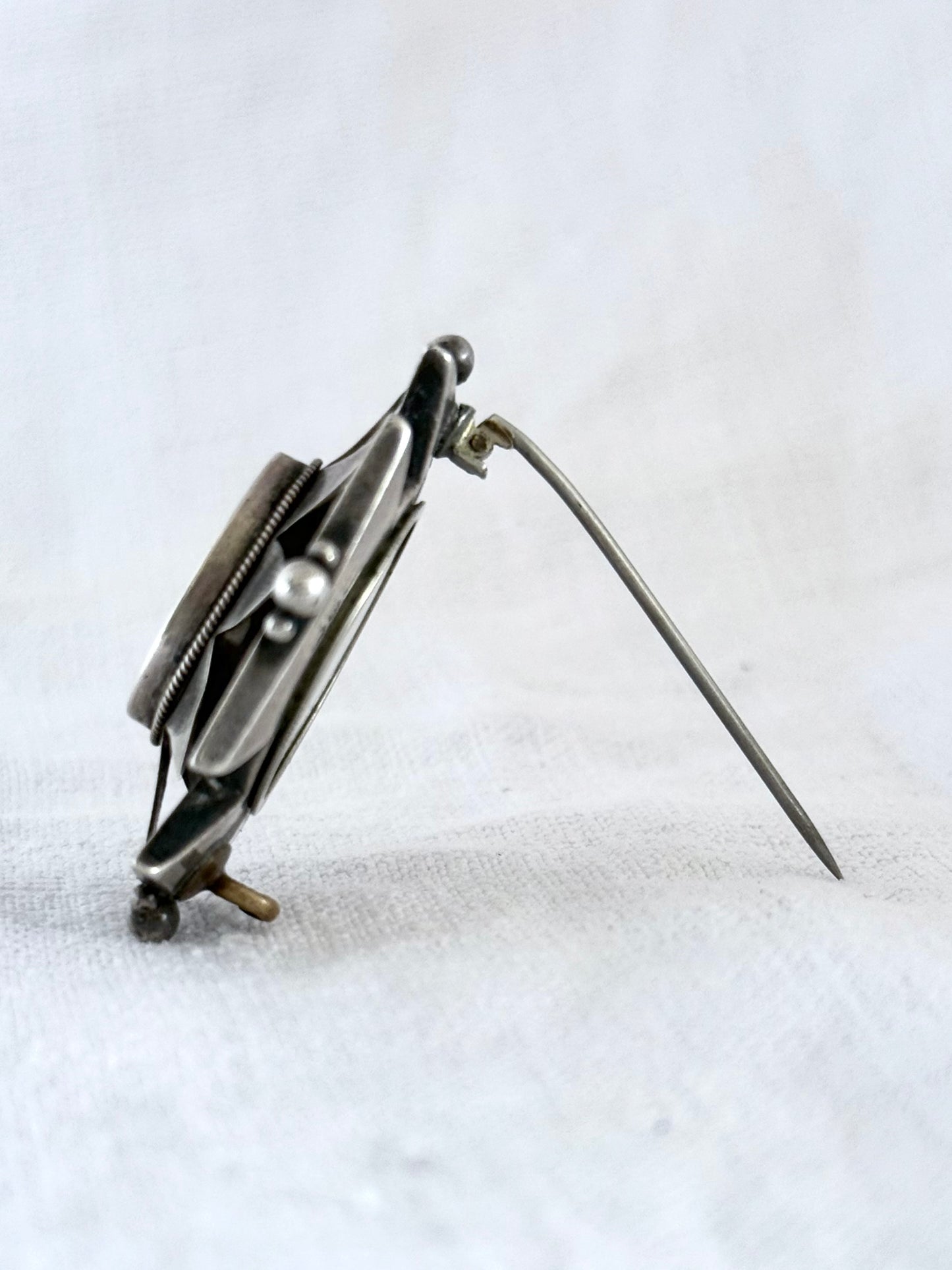 .1887 .925 Victorian silver maltese cross rare hallmark sterling silver brooch locket heirloom treasure