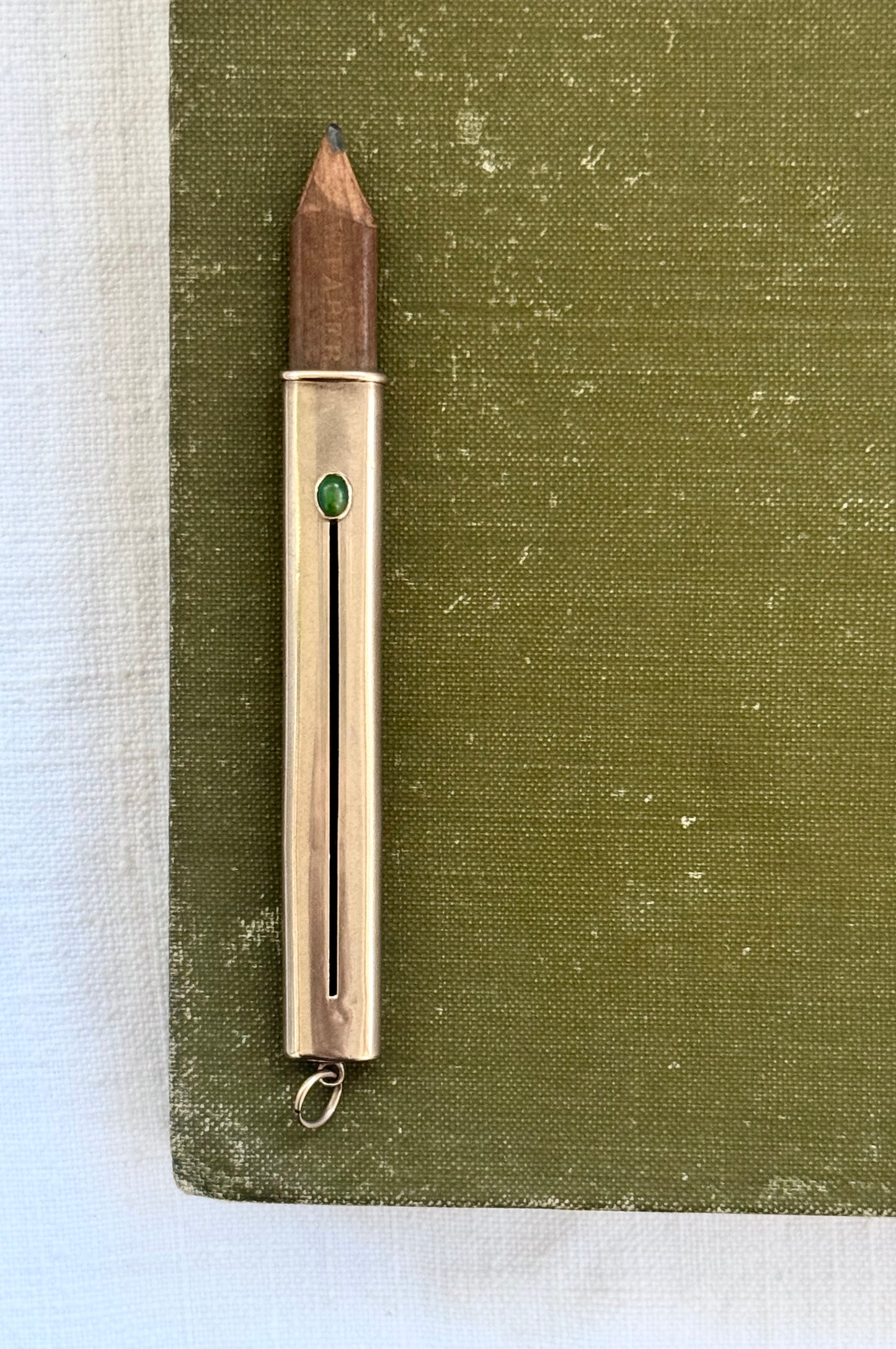 .1900s .375 .9ct antique rose gold slider Carpenter pencil