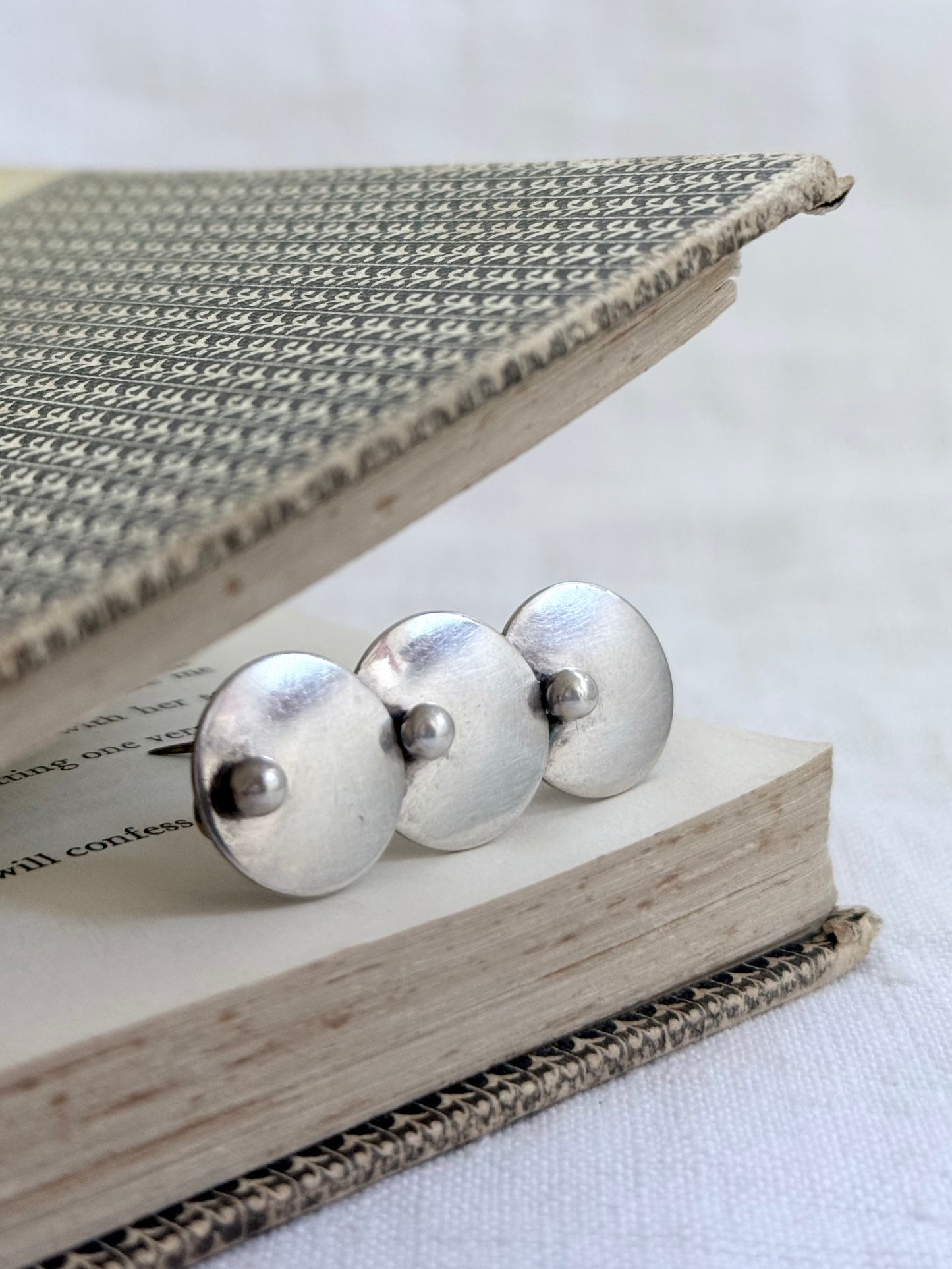 .1940s .1950s .925 Danish Scandinavian designer Niels Erik From designer Scandinavian Denmark MCM circular geometric circle bar brooch