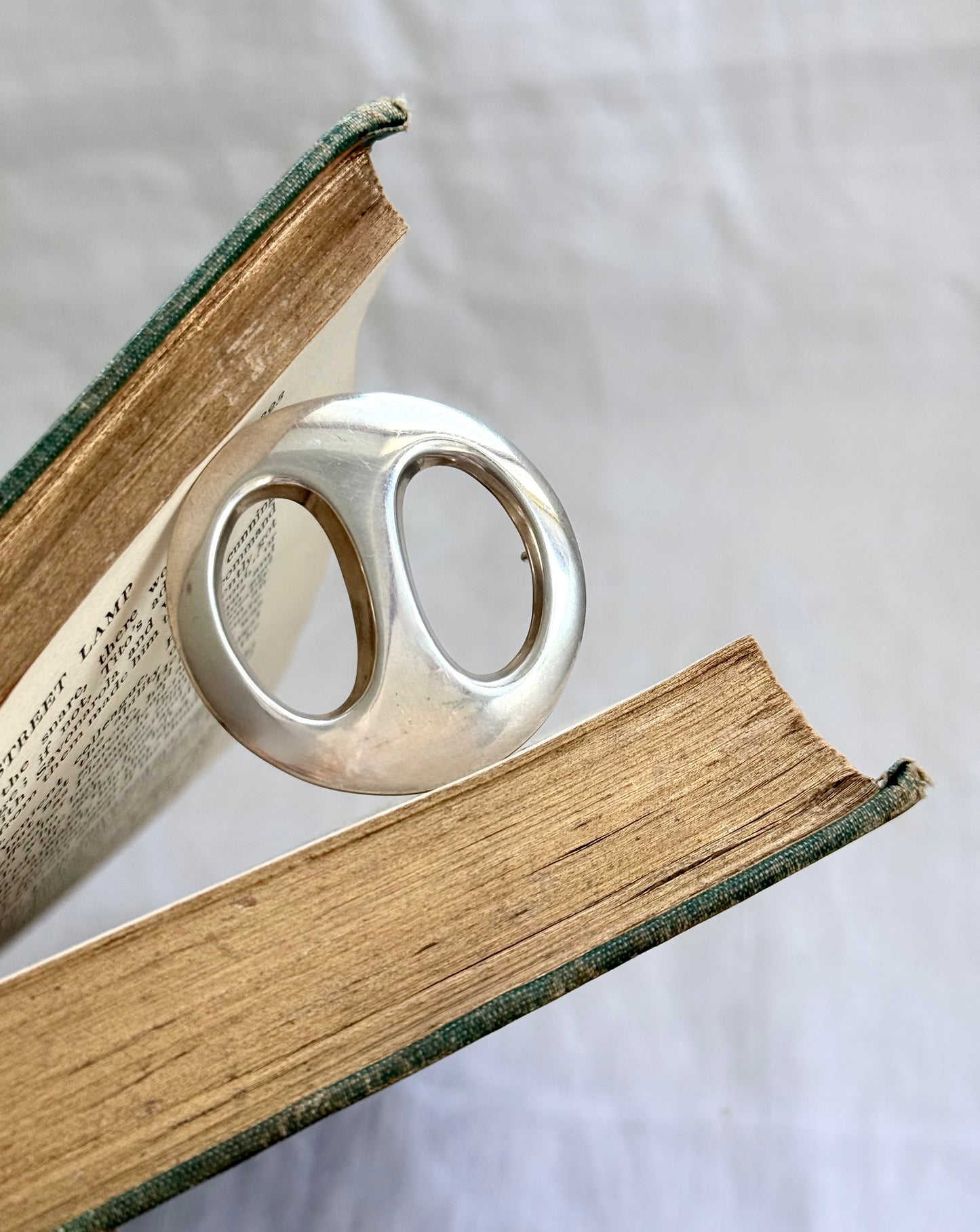 .1950s .925 Bernhard Herzt Danish Denmark Modernist designer silver brooch pendant scarf ring