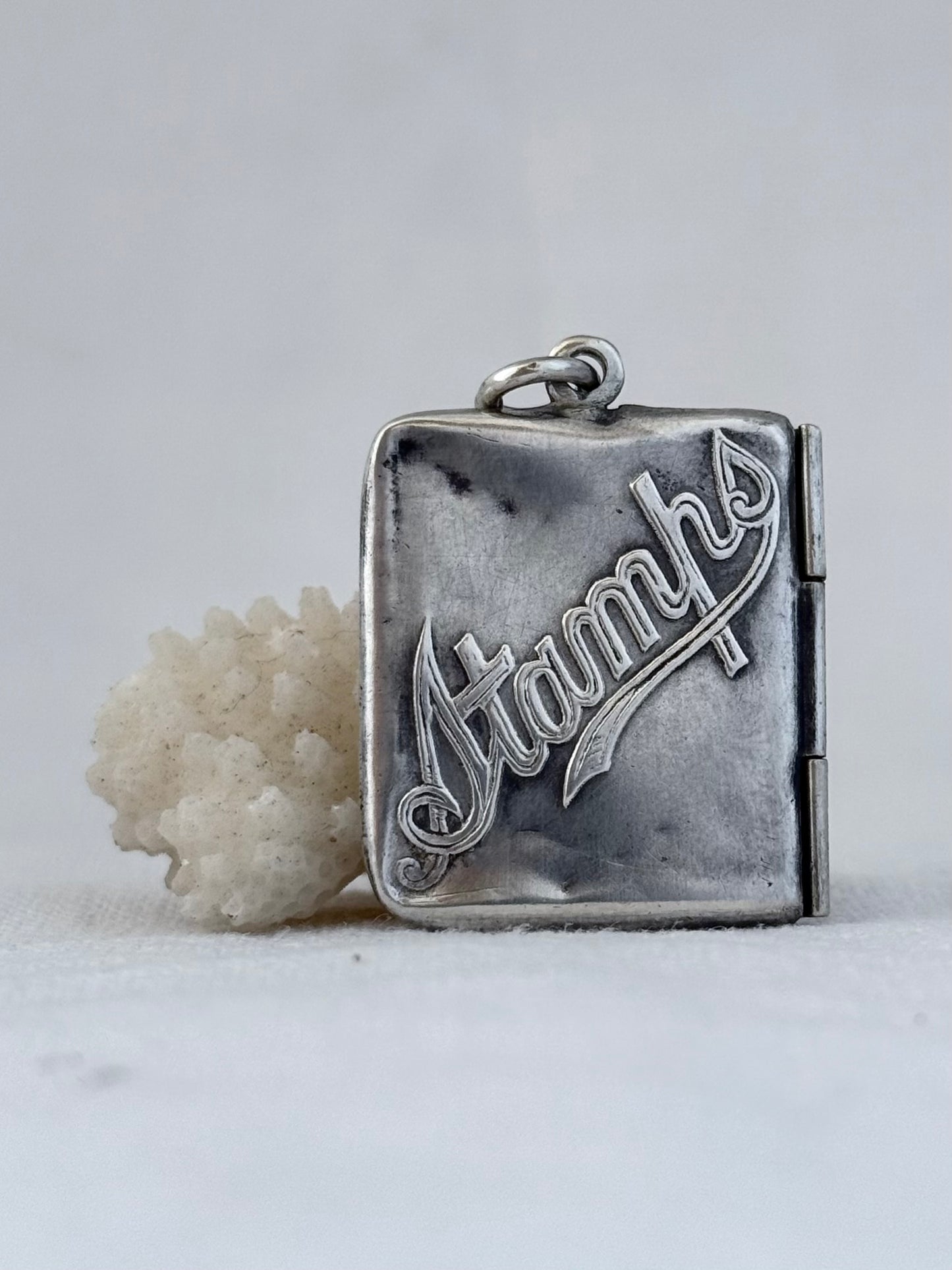 .1903 .925 antique Edwardian Chester hallmarked Chatelaine stamp envelope pendant