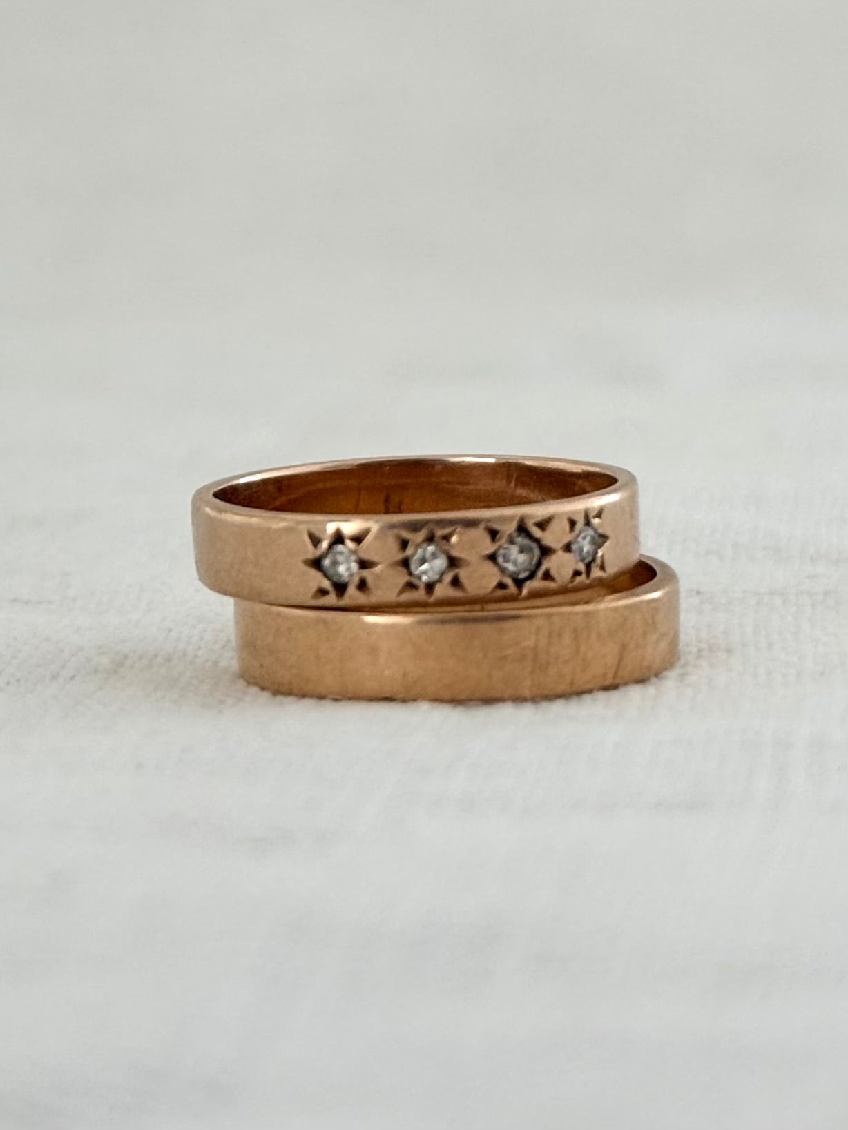 .375 .3.8mm wide .9ct yellow gold classic heirloom solid gold ring band