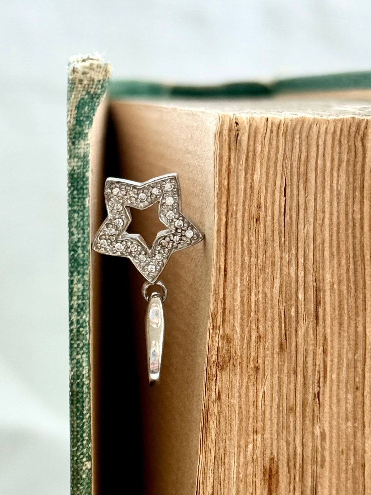 .925 Italian Giorgio Martello of Milano Italy star charm celestial star clip on dangle