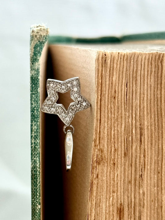 .925 Italian Giorgio Martello of Milano Italy star charm celestial star clip on dangle