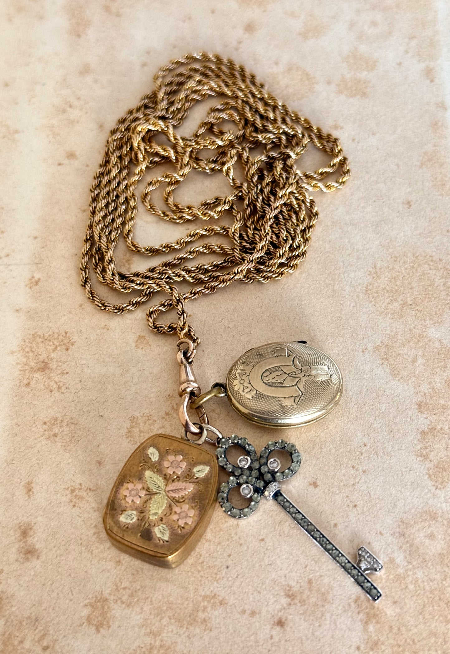 .1890s .1900s .9ct .138.50cm antique Edwardian gold long magnificent rope weave long guard muff chain necklace