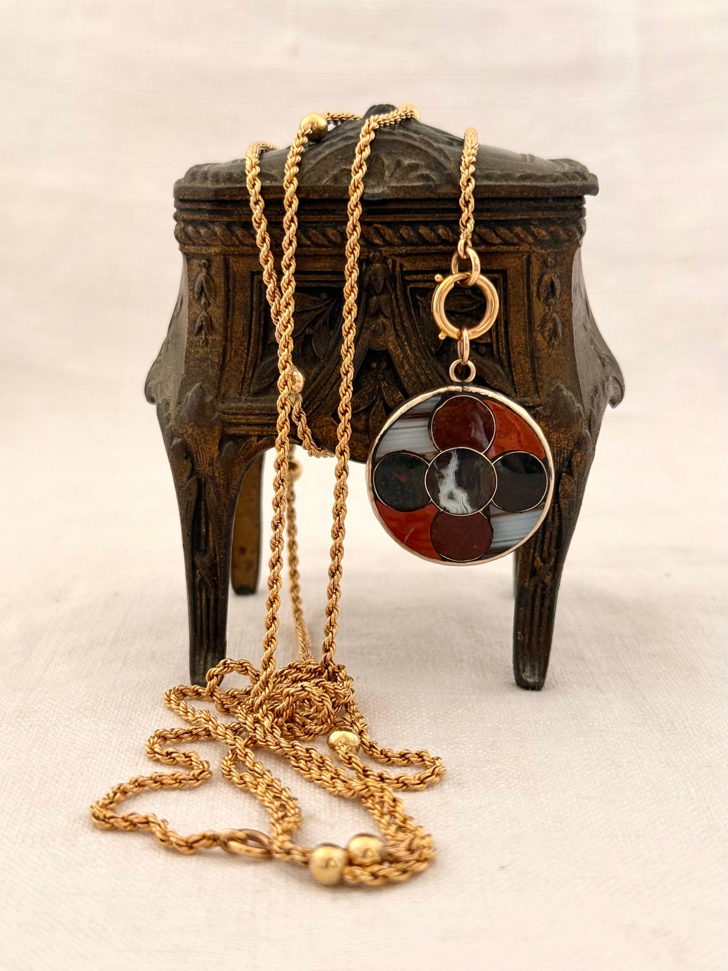 .1890s .1900s .18ct .138cm antique Edwardian high carat gold long beautiful rope weave longuard muff chain collectors necklace