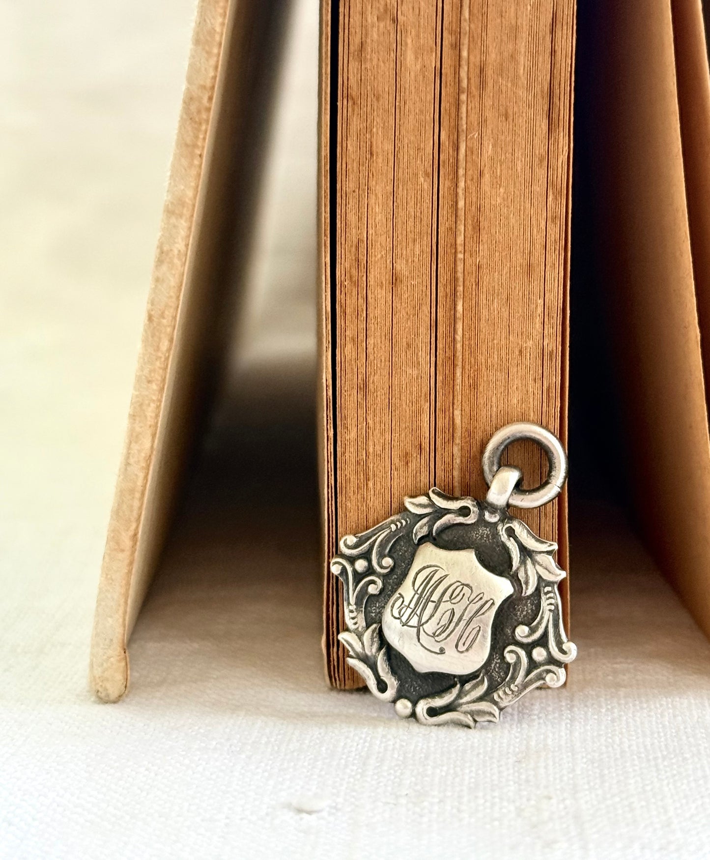 .1931 .925 Art Nouveau revival Birmingham silver miniature awards medallion fob pendant