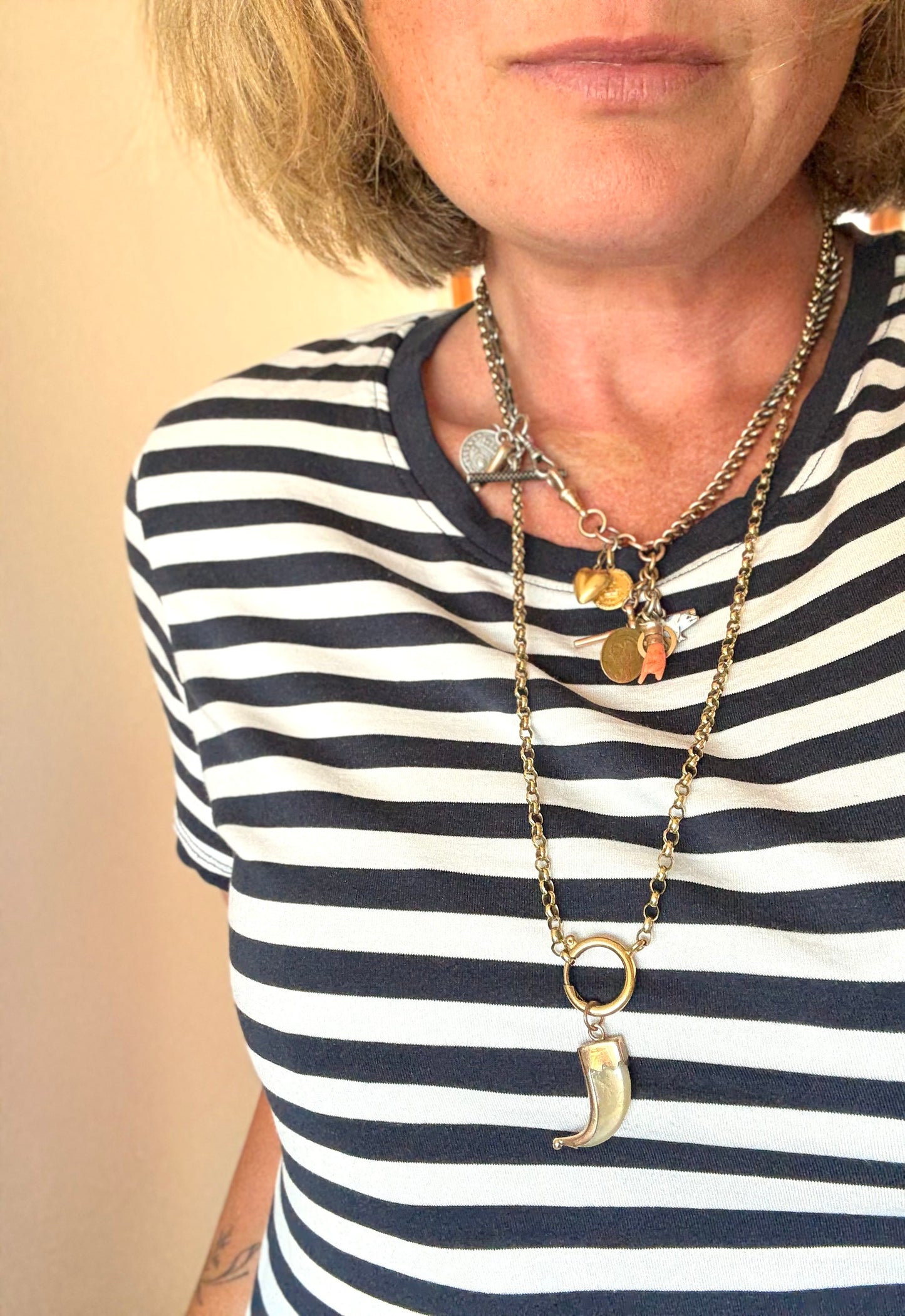 .1880s .375 .9ct gold true Victorian Antique Rare Find Lion Claw Tiger claw lucky talisman heirloom collectors treasure pendant