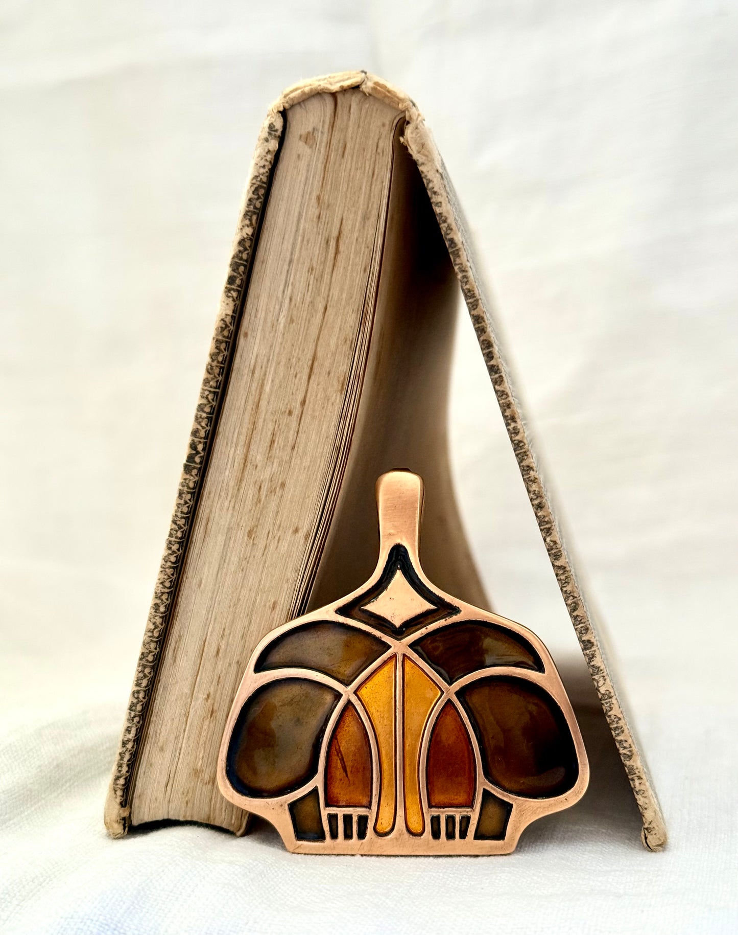 .1960s arts & crafts David Andersen designer rare Unn Tangerud iconic copper enamel minimalist Mid Century Modern Scandinavian large pendant