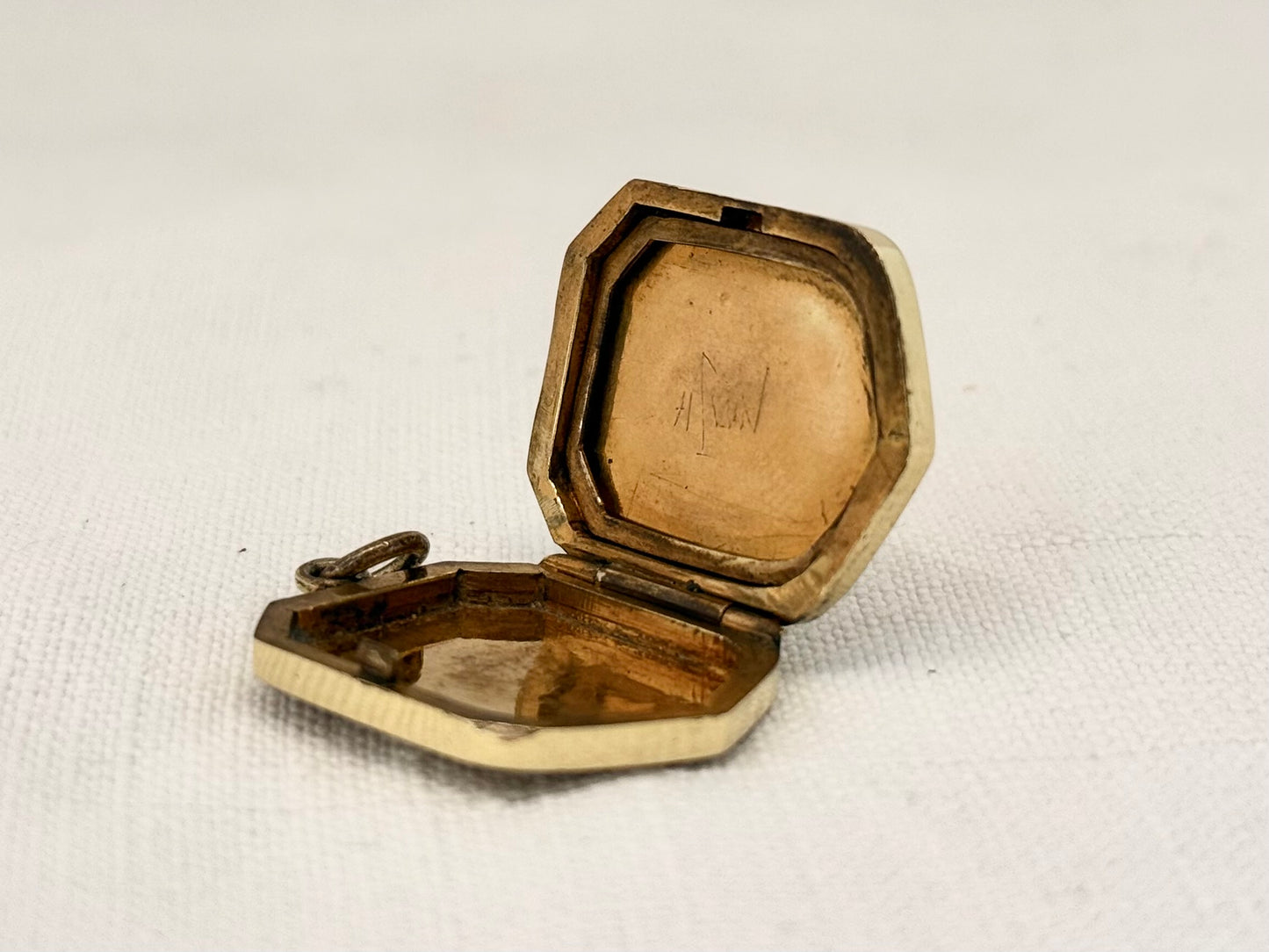 .1880s .1890s Antique rare and desirable Japanese Bronze Gold enamel Shakudo inlay artisan pendant locket