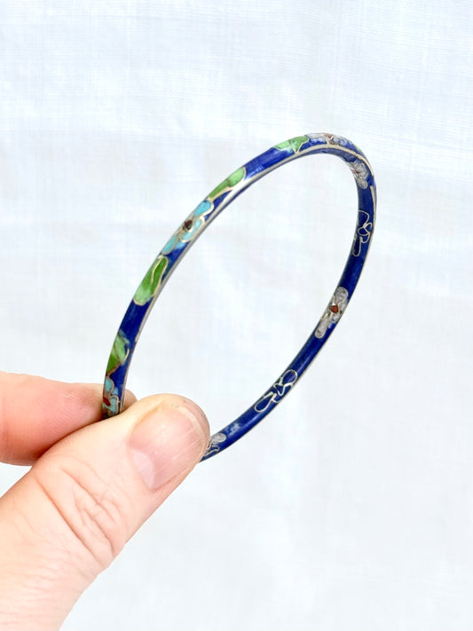 .1950s .1970s Cloisonné Chinese enamel vintage bangle