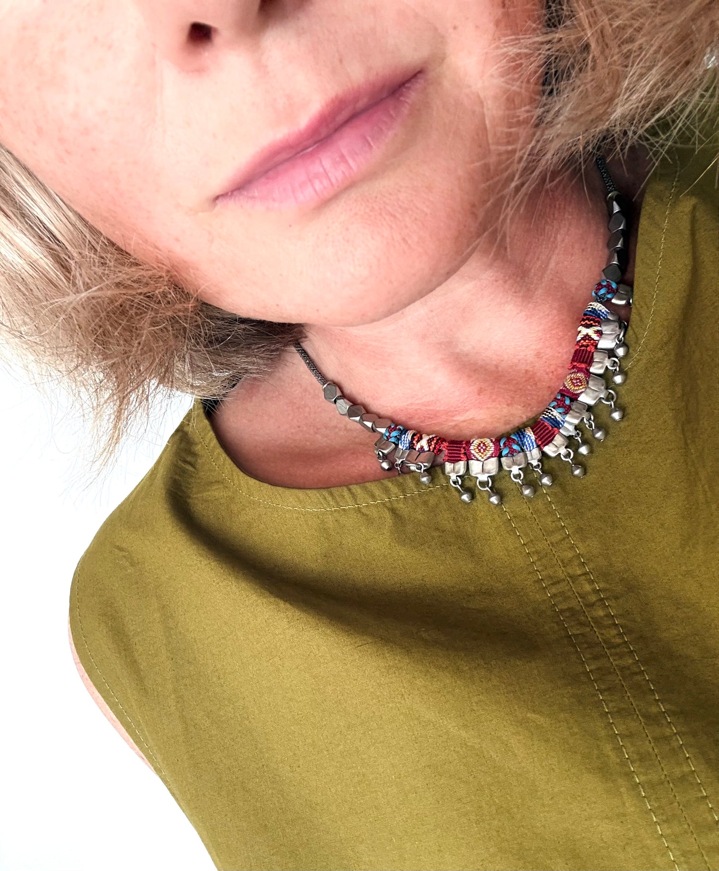 .2000s Ayala Bar Designer AYALA BAR INDIAN GUIRLANDE, VIOLETTA hand made necklace designer range