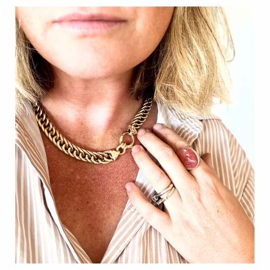 .13mm .1990s .375 modernist era chunky yellow 9ct gold thick Miami Curb Italian gold puffy luxurious gold Cuban Curb chain necklace