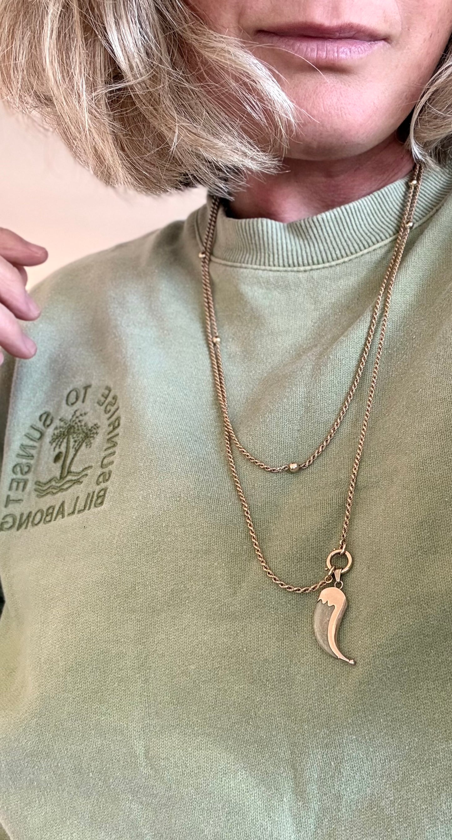 .1890s .1900s .375 .9ct gold well sized true Antique Rare Find Lion Claw Tiger claw lucky talisman heirloom collectors treasure pendant
