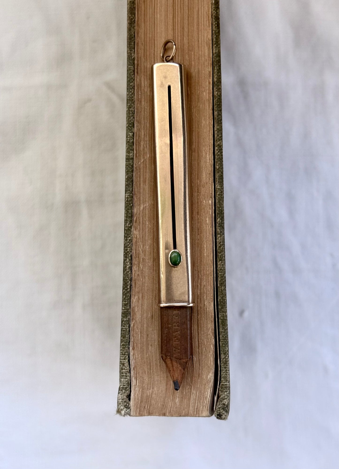 .1900s .375 .9ct antique rose gold slider Carpenter pencil