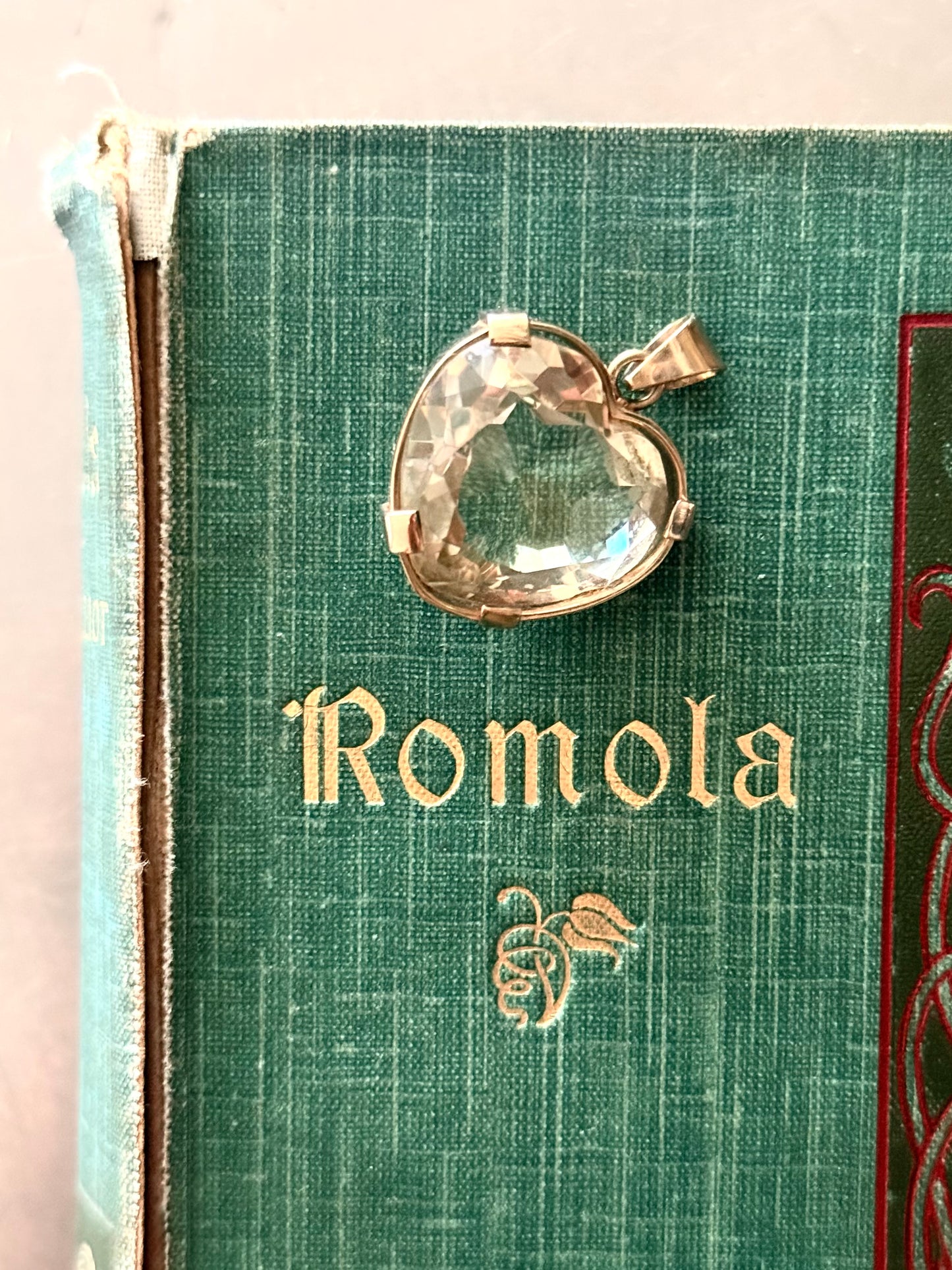 .1970s .1980s .25ct gemstone heart .9ct gold large heart light shade Smoky Quartz solid gold heart statement gemstone pendant