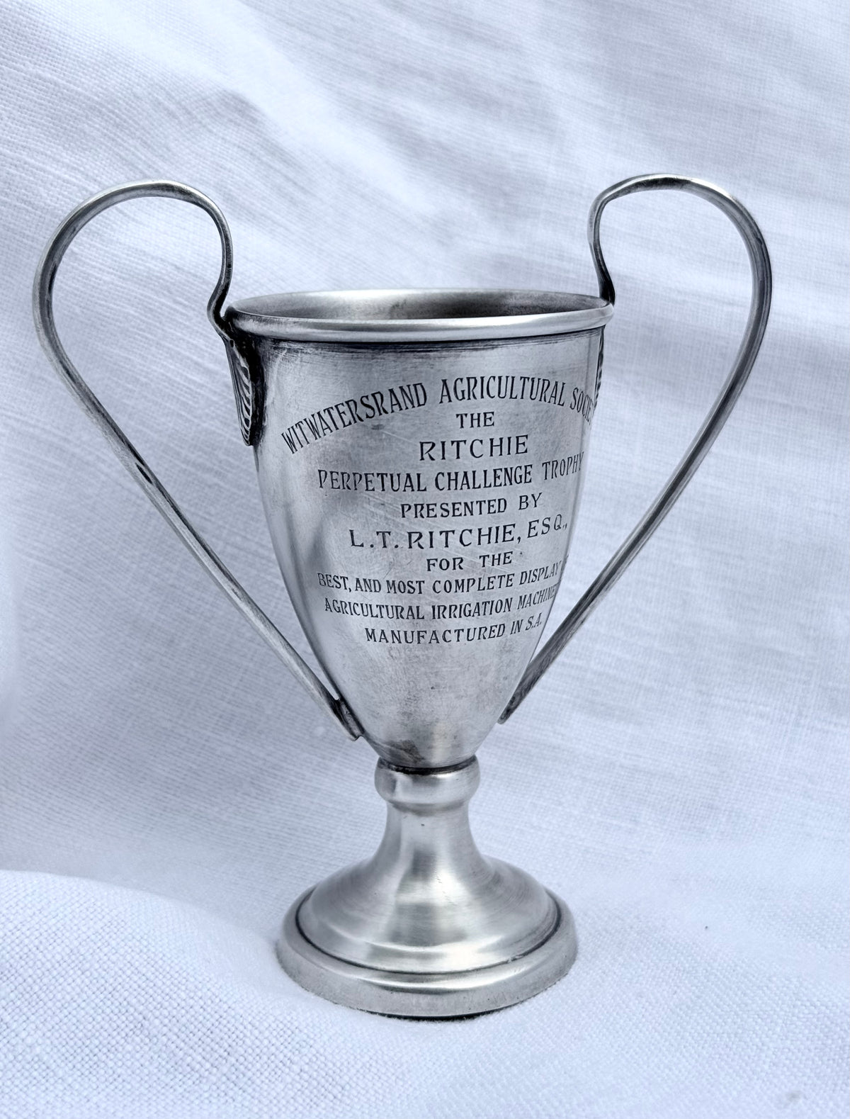 .1958 .925 Sterling Silver Witwatersrand Agricultural Show awards cup