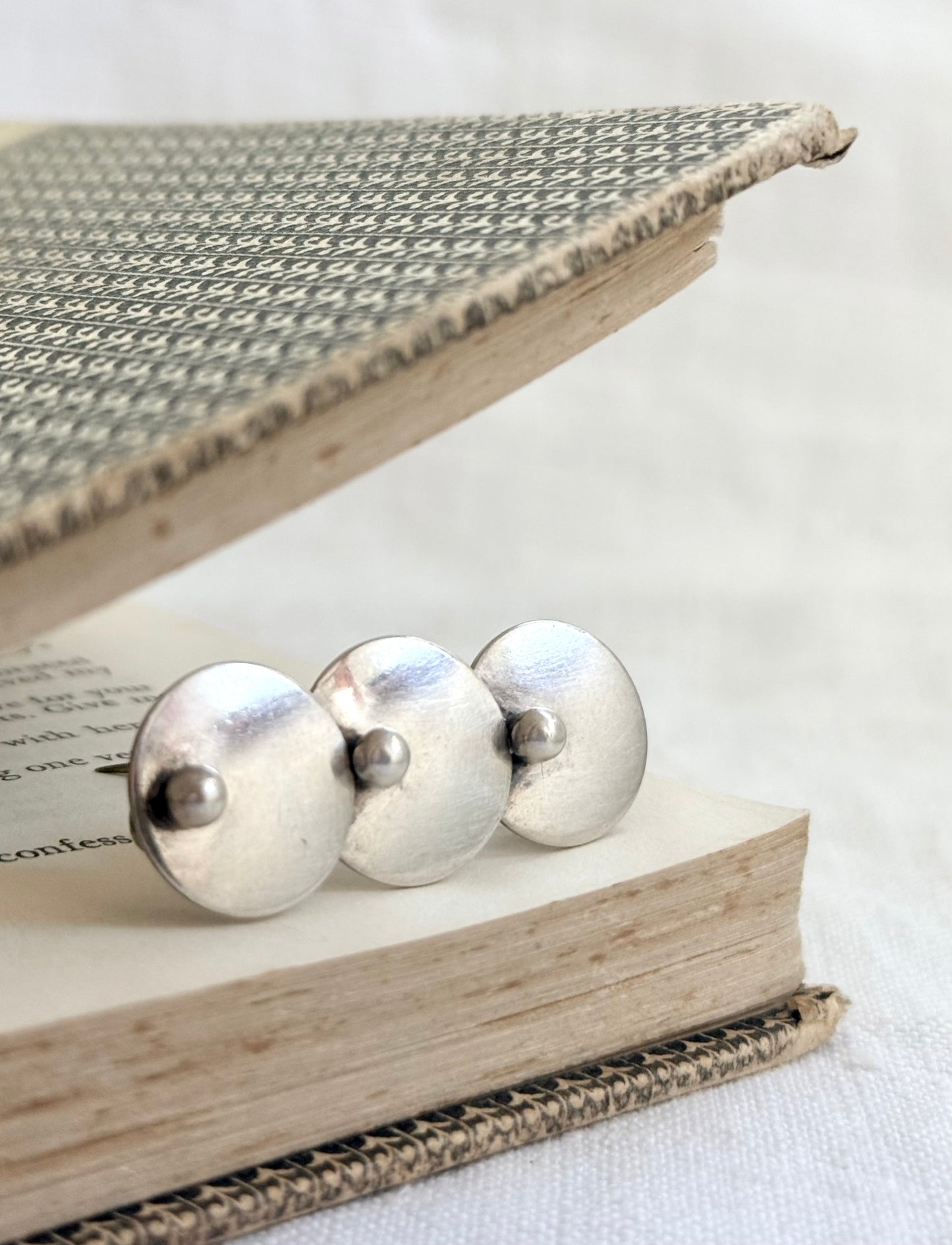 .1940s .1950s .925 Danish Scandinavian designer Niels Erik From designer Scandinavian Denmark MCM circular geometric circle bar brooch