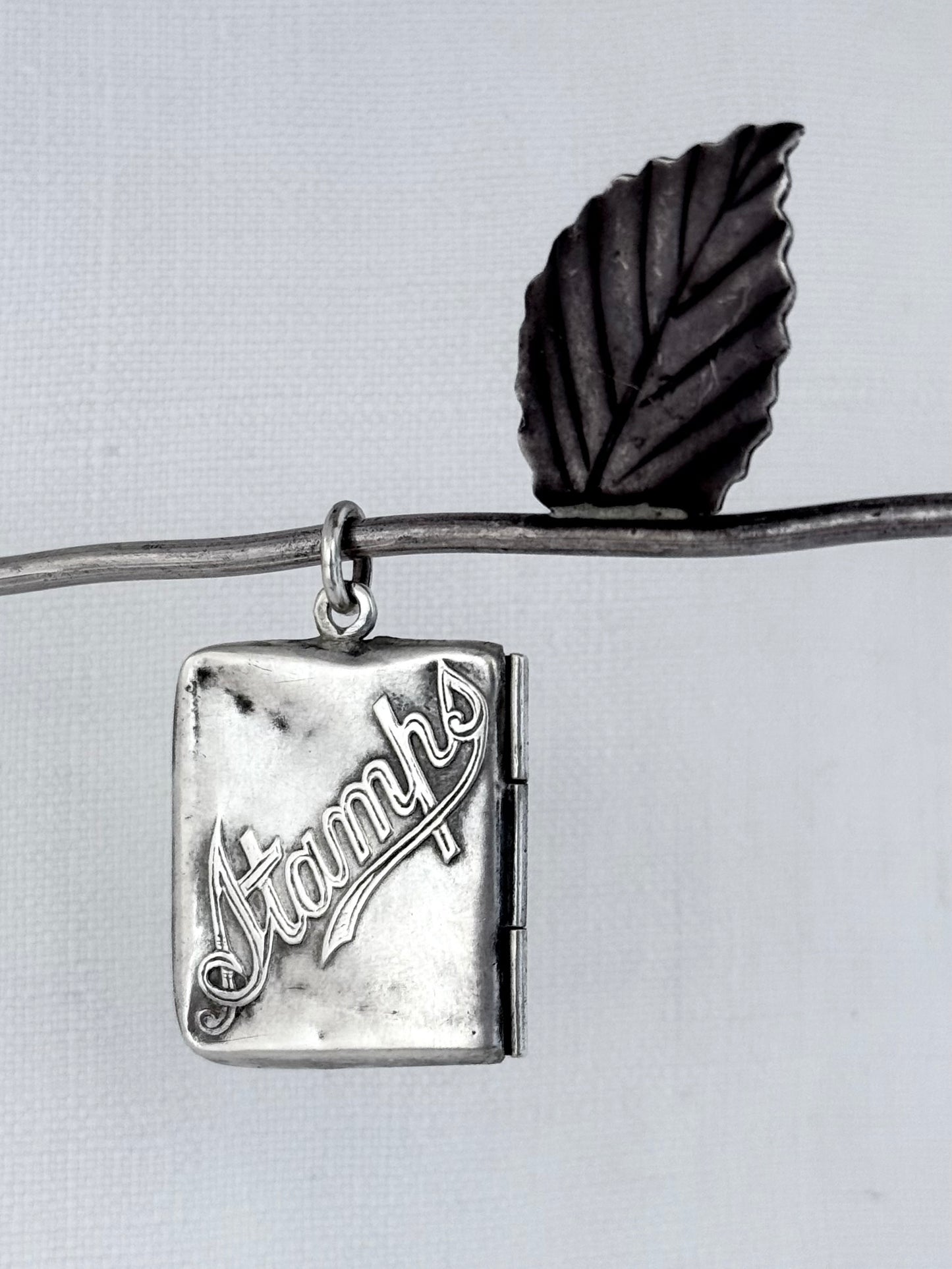 .1903 .925 antique Edwardian Chester hallmarked Chatelaine stamp envelope pendant