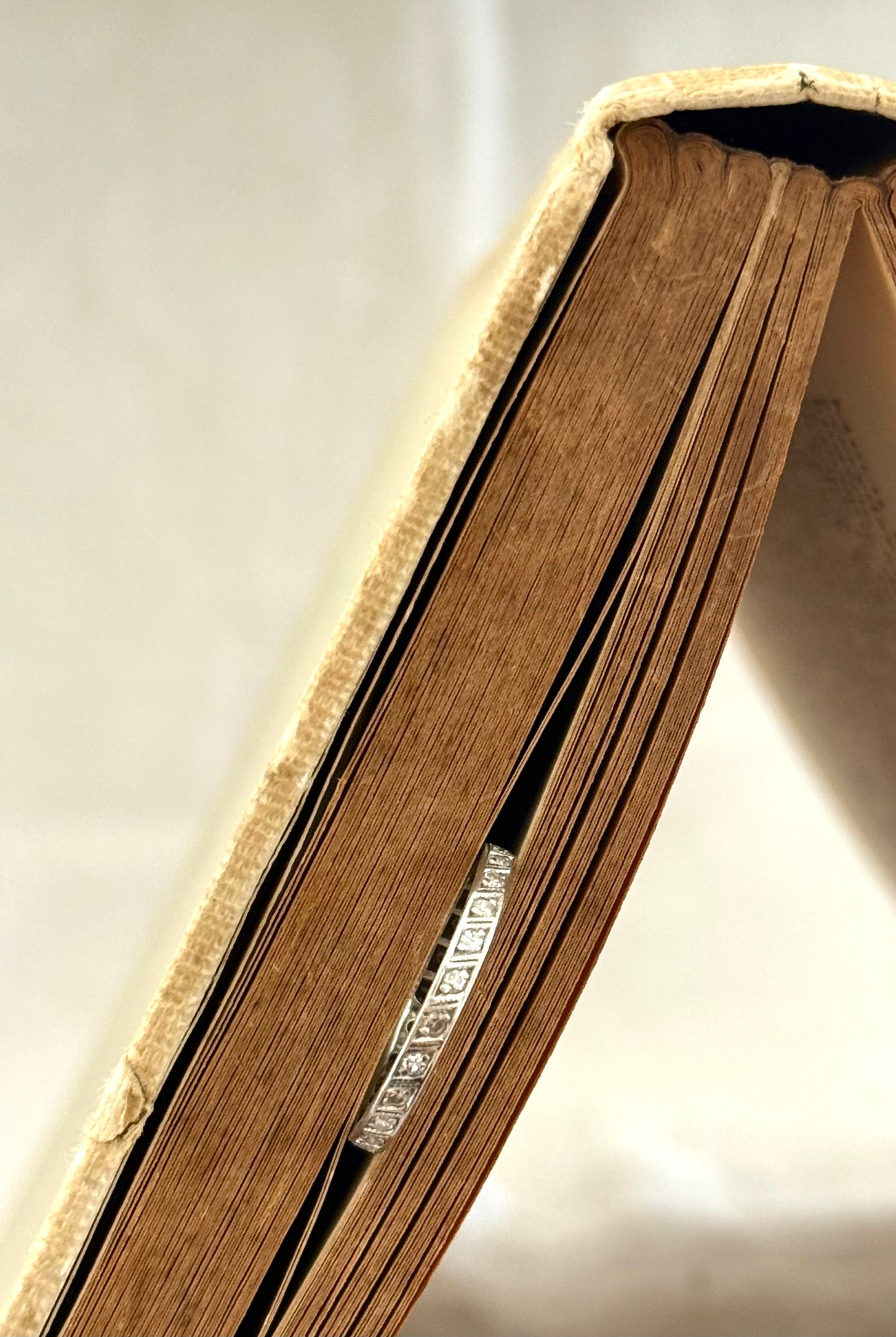 .1900s .1910s .23 Antique Art Deco Diamond Edwardian Platinum eternity ring band